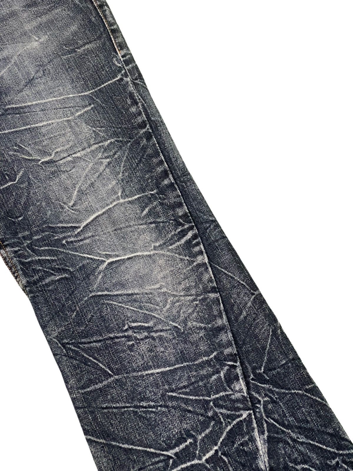 Japanese Brand Flare Jeans Nylaus Acid Wash Denim Boot Cut 4🟦0 Size US 33 - 7 Thumbnail