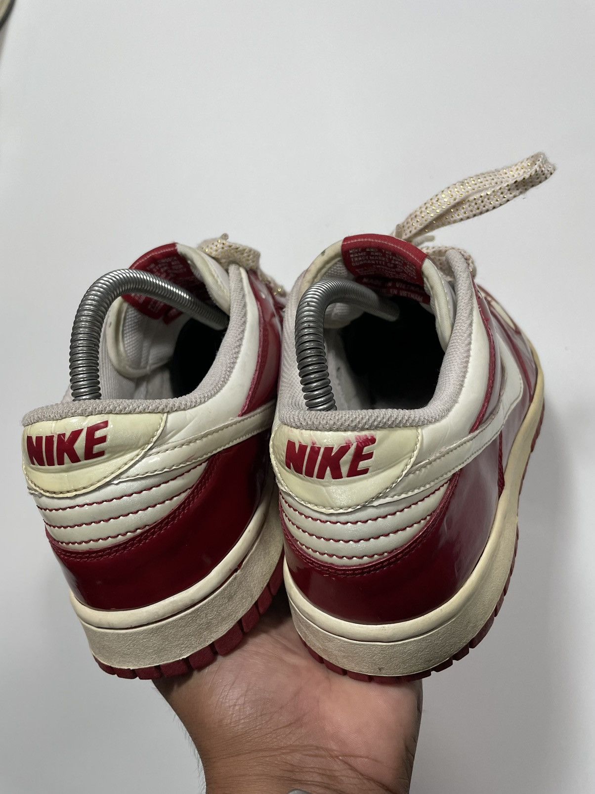 Nike × Vintage ❤️Vintage Rare Nike Dunk Low Valentine Red White SB 04 05 of Size US 9 / EU 42 - 15 Thumbnail