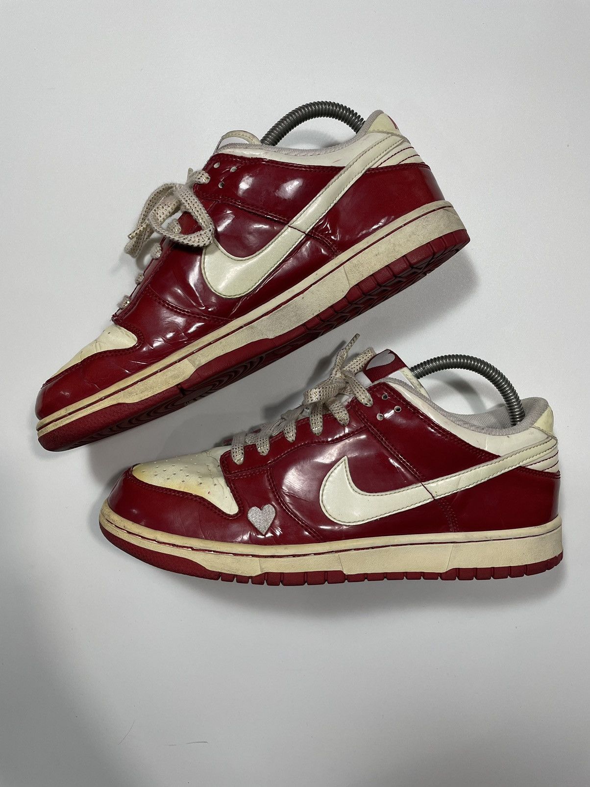 Nike × Vintage ❤️Vintage Rare Nike Dunk Low Valentine Red White SB 04 05 of Size US 9 / EU 42 - 8 Thumbnail