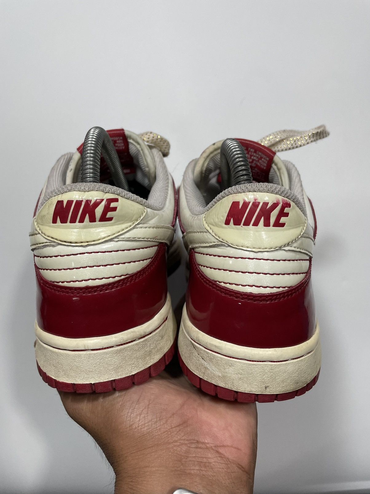 Nike × Vintage ❤️Vintage Rare Nike Dunk Low Valentine Red White SB 04 05 of Size US 9 / EU 42 - 14 Thumbnail