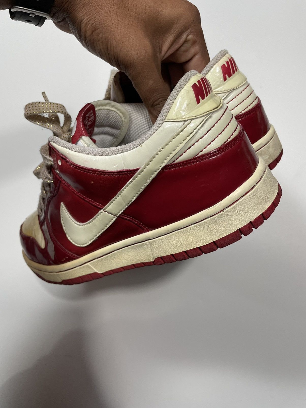 Nike × Vintage ❤️Vintage Rare Nike Dunk Low Valentine Red White SB 04 05 of Size US 9 / EU 42 - 12 Thumbnail