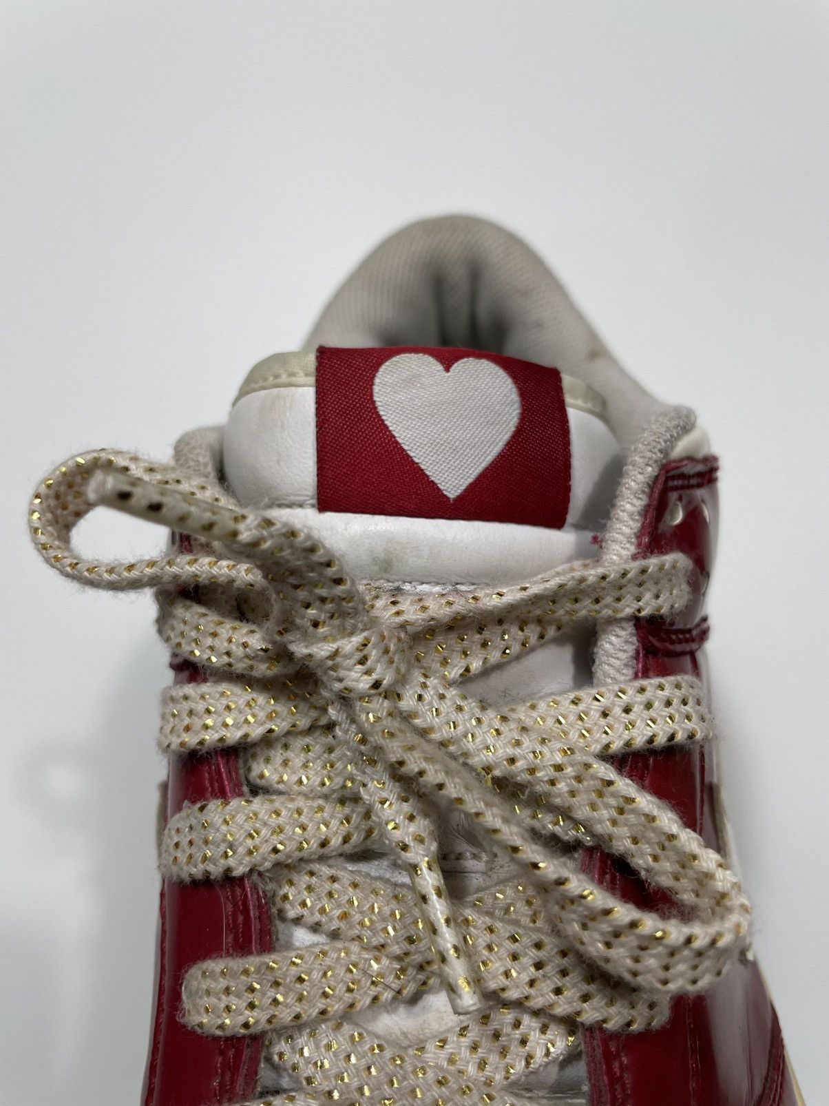 Nike × Vintage ❤️Vintage Rare Nike Dunk Low Valentine Red White SB 04 05 of Size US 9 / EU 42 - 17 Thumbnail