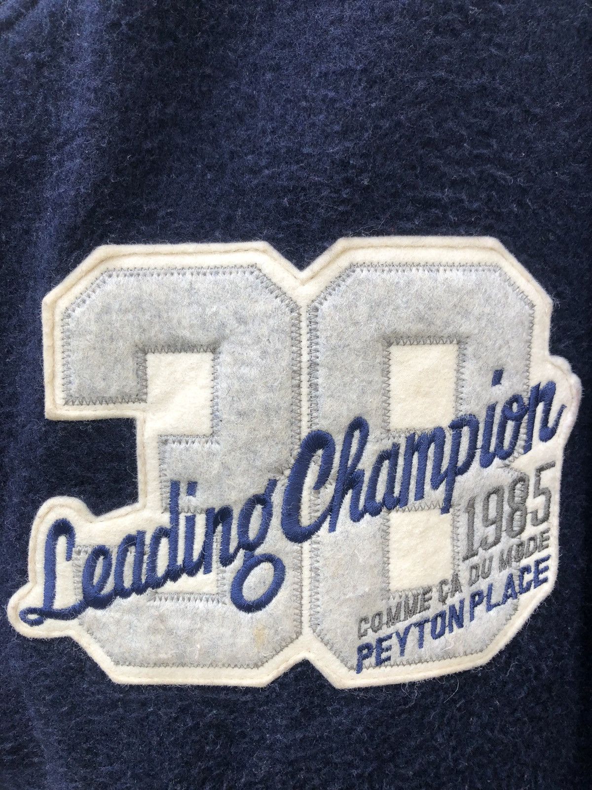 Japanese Brand × PPFM Vintage PPFM X Comme Ca Du Mode Fleece Varsity Bomber Jacket Size US M / EU 48-50 / 2 - 11 Thumbnail