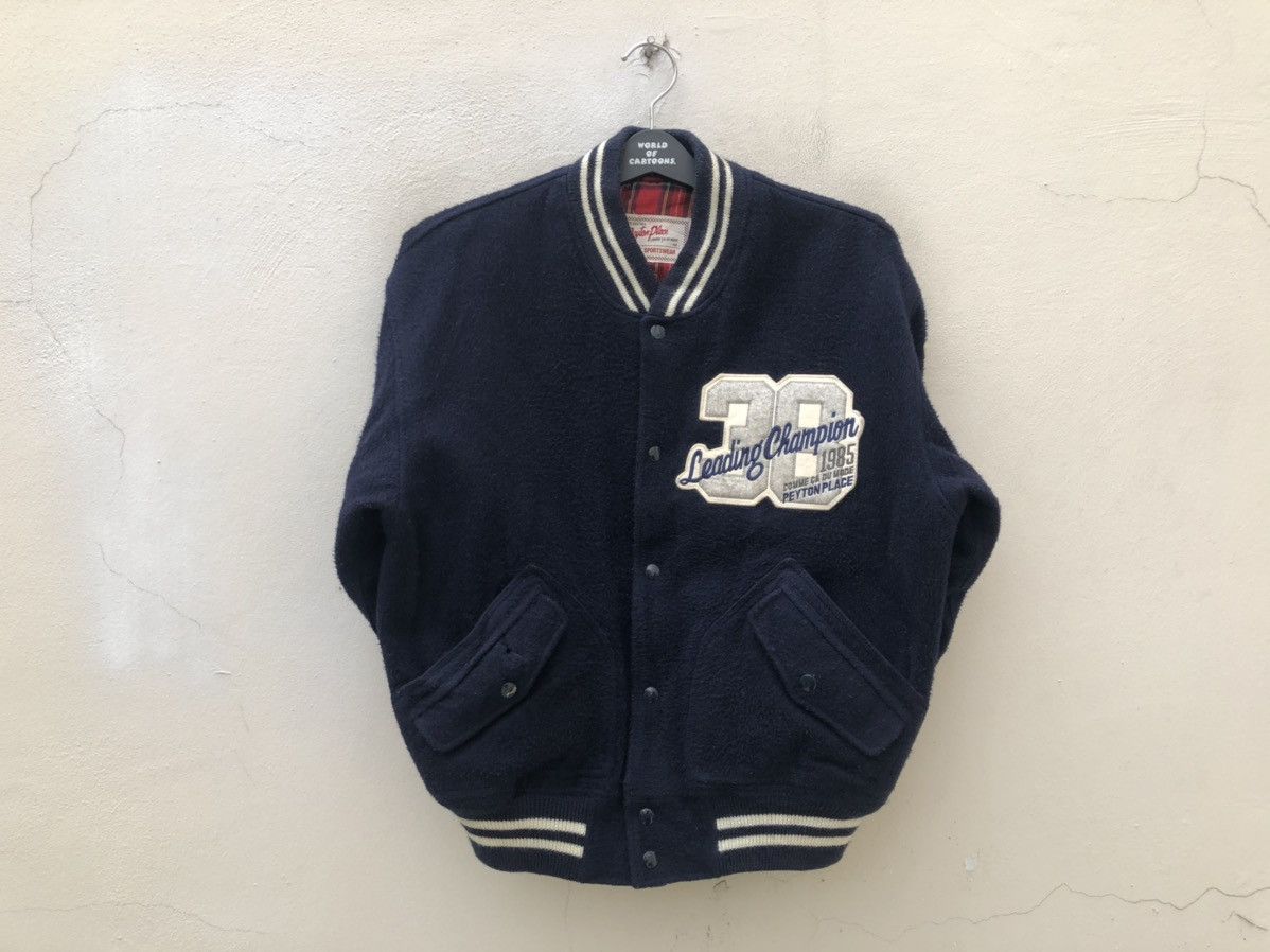 Japanese Brand × PPFM Vintage PPFM X Comme Ca Du Mode Fleece Varsity Bomber Jacket Size US M / EU 48-50 / 2 - 13 Thumbnail