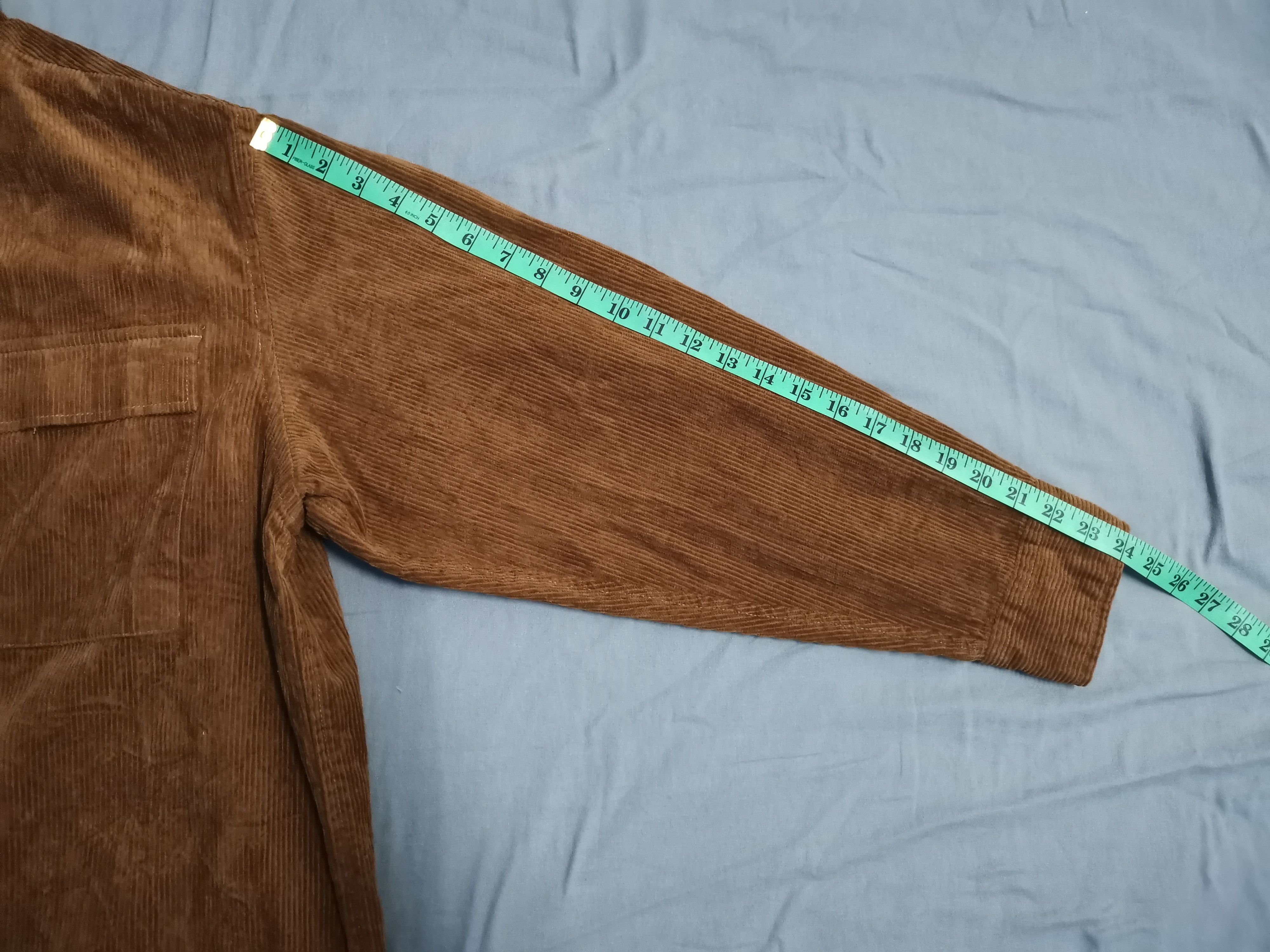 Japanese Brand Back Number Corduroy Shirt Japan Designer Carhatt Rare Size US XL / EU 56 / 4 - 5 Thumbnail