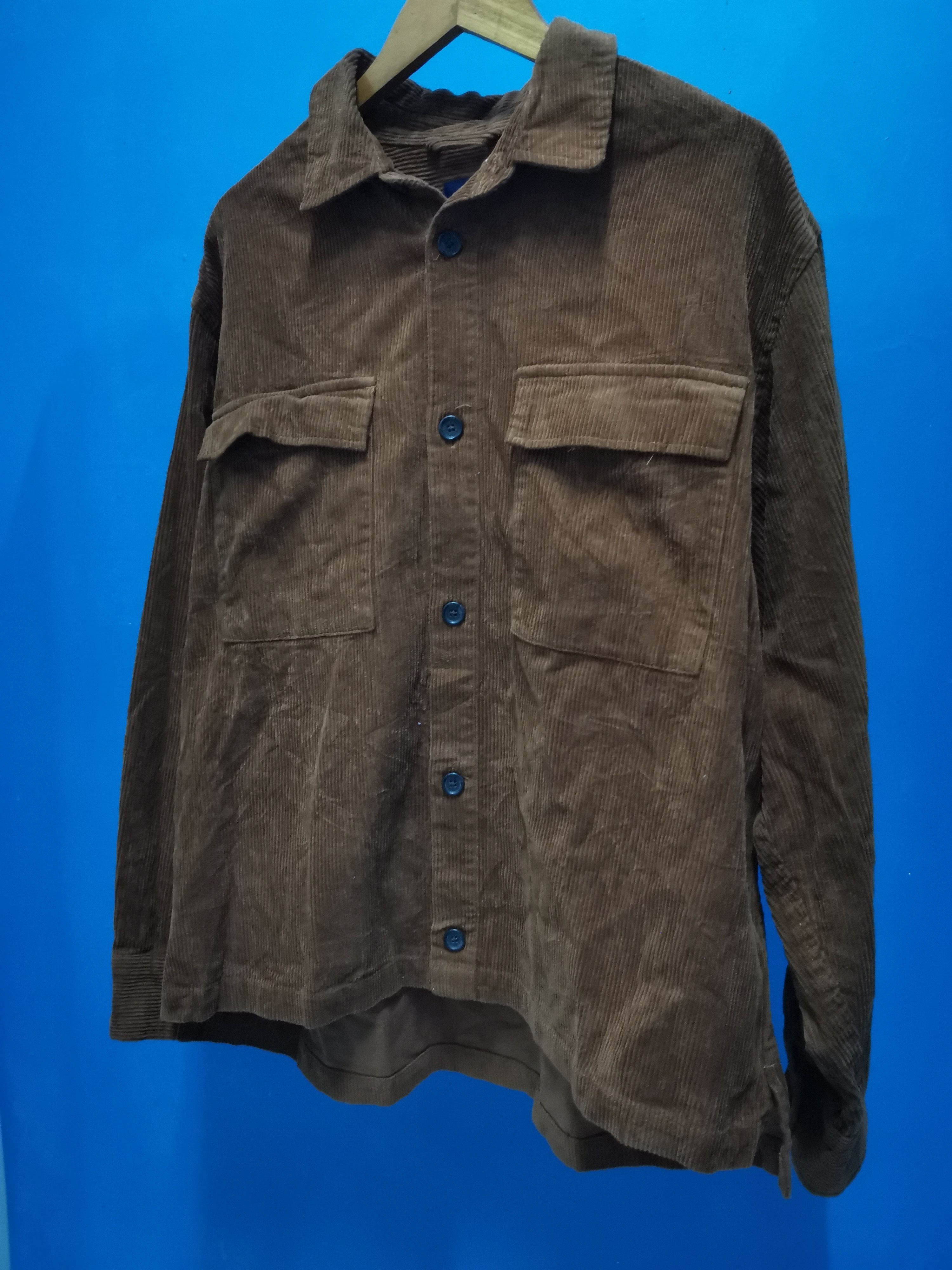 Japanese Brand Back Number Corduroy Shirt Japan Designer Carhatt Rare Size US XL / EU 56 / 4 - 3 Thumbnail