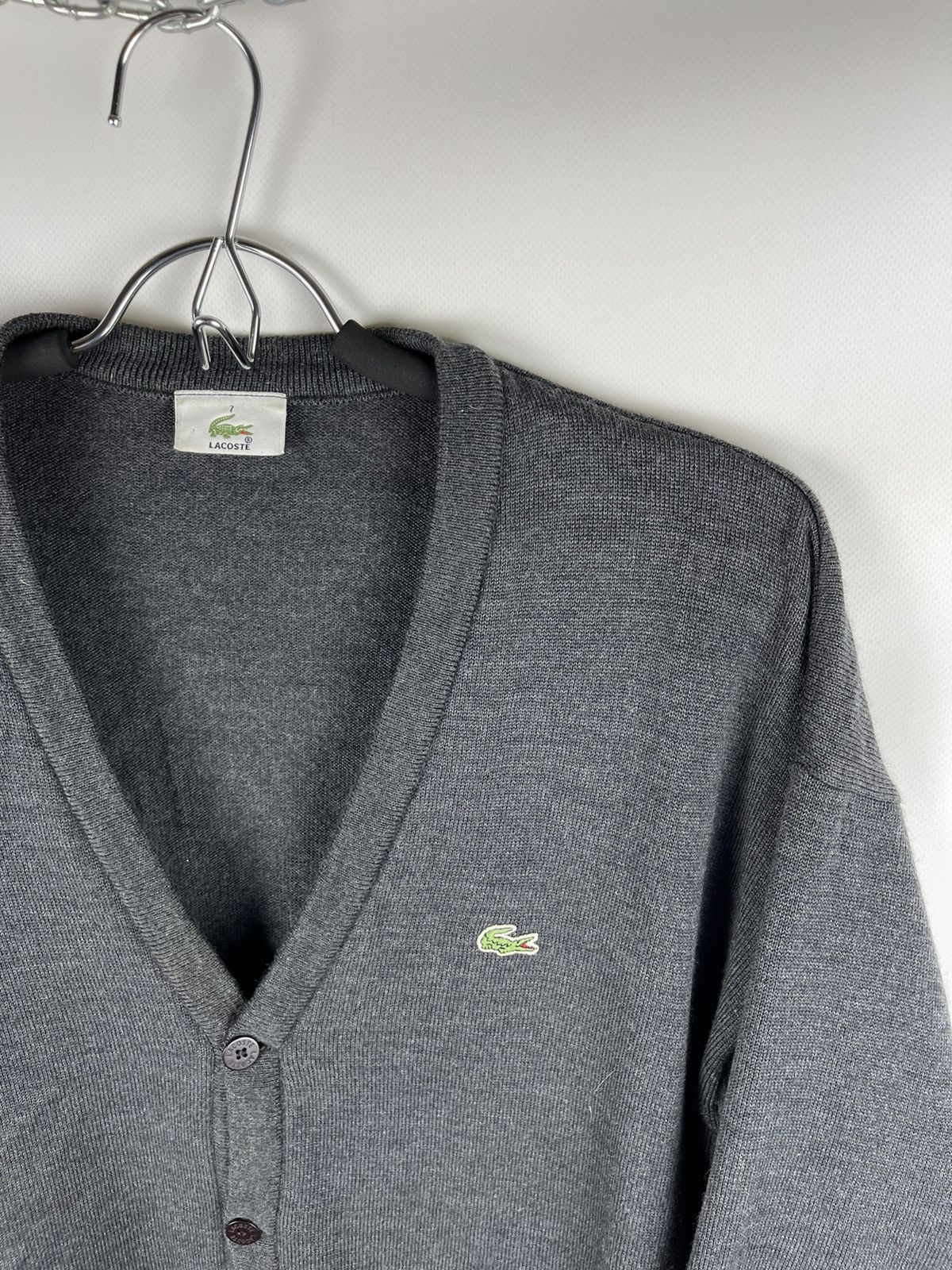 Lacoste Lacoste vintage cardigan knitwear sweater jumper pockets Size US XL / EU 56 / 4 - 6 Thumbnail
