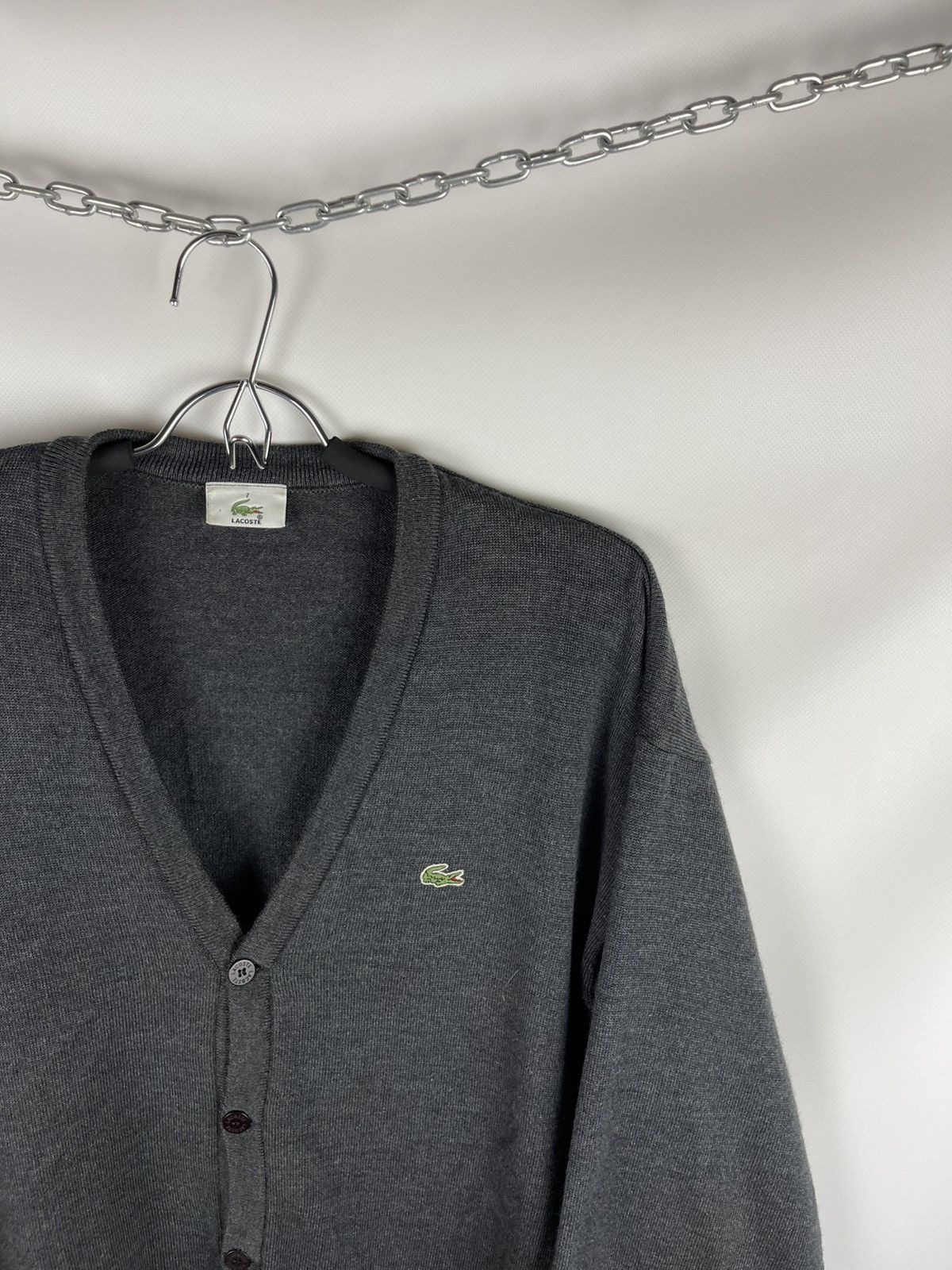 Lacoste Lacoste vintage cardigan knitwear sweater jumper pockets Size US XL / EU 56 / 4 - 3 Thumbnail