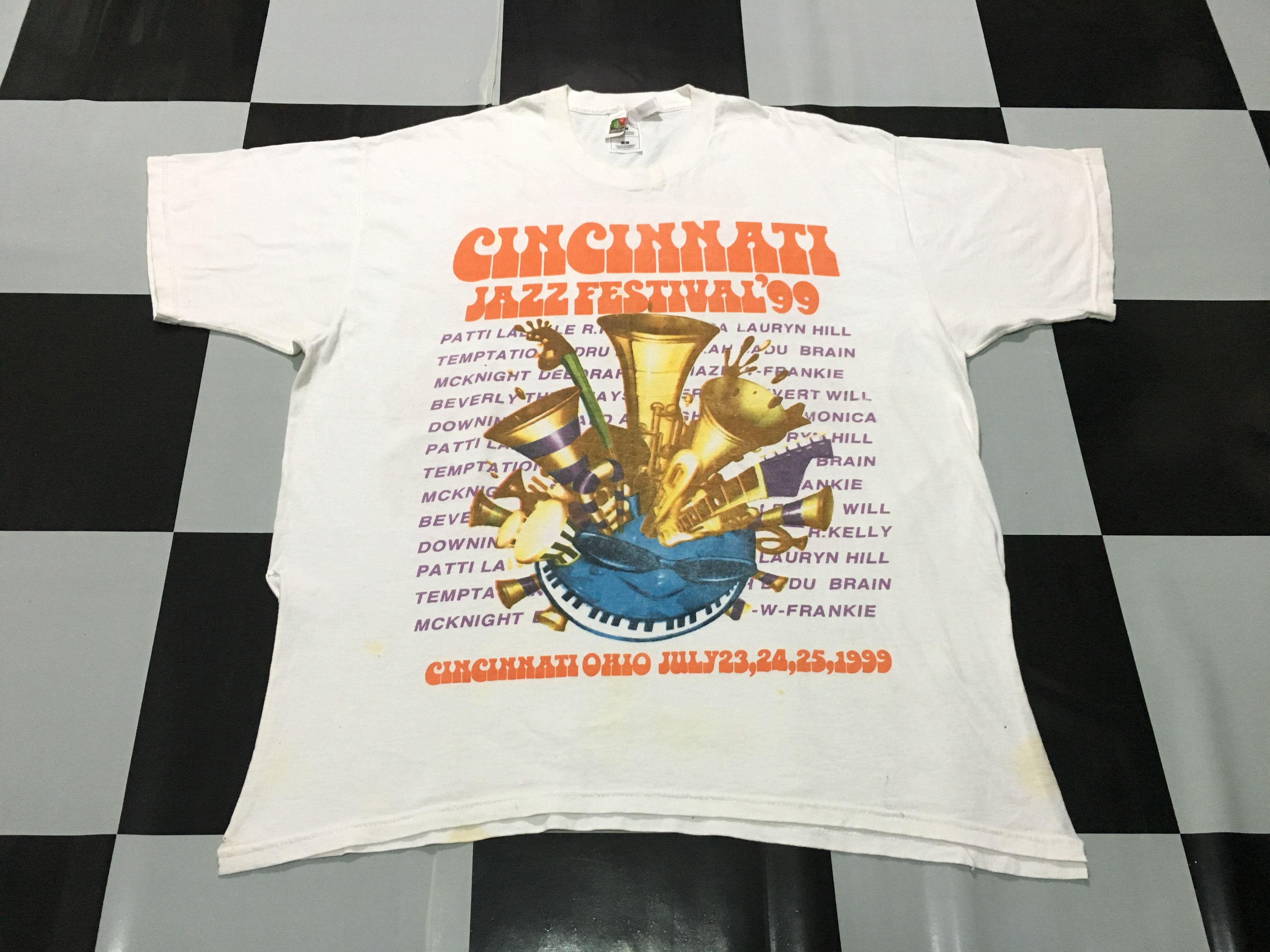Band Tees × Rap Tees × Vintage Vintage Cincinnati Jazz festival shirt 1999 Rap tee 90s Size US XL / EU 56 / 4 - 5 Thumbnail