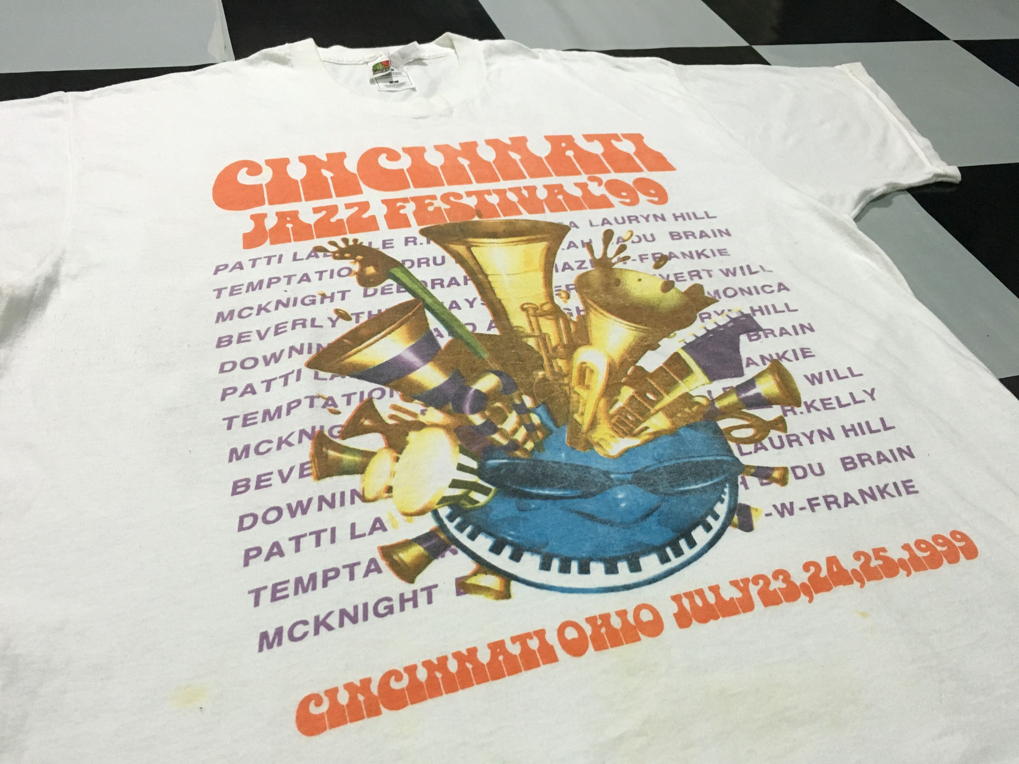 Band Tees × Rap Tees × Vintage Vintage Cincinnati Jazz festival shirt 1999 Rap tee 90s Size US XL / EU 56 / 4 - 4 Thumbnail