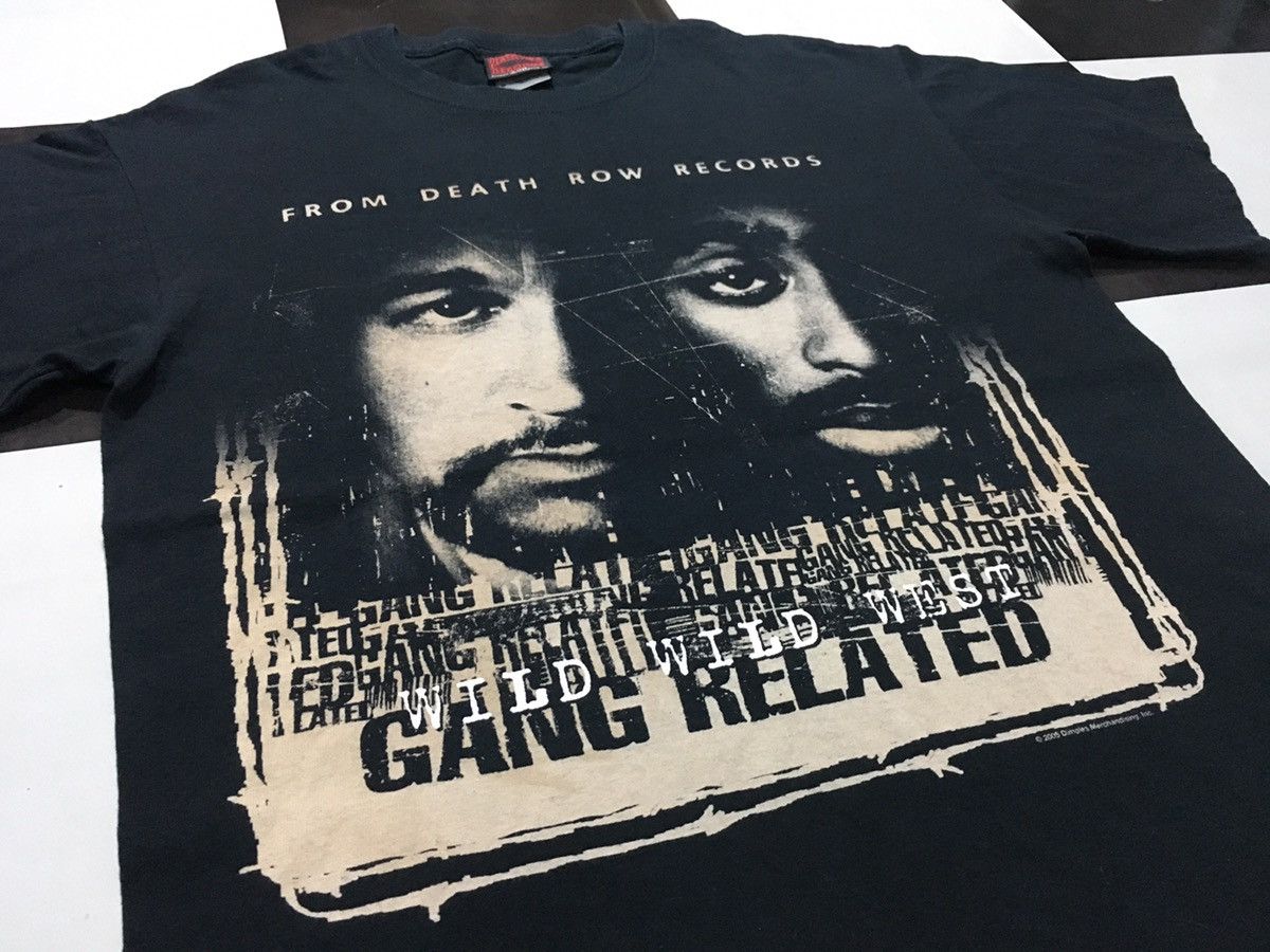 Vintage Tupac Shirt Gang Related Death Row Records Film