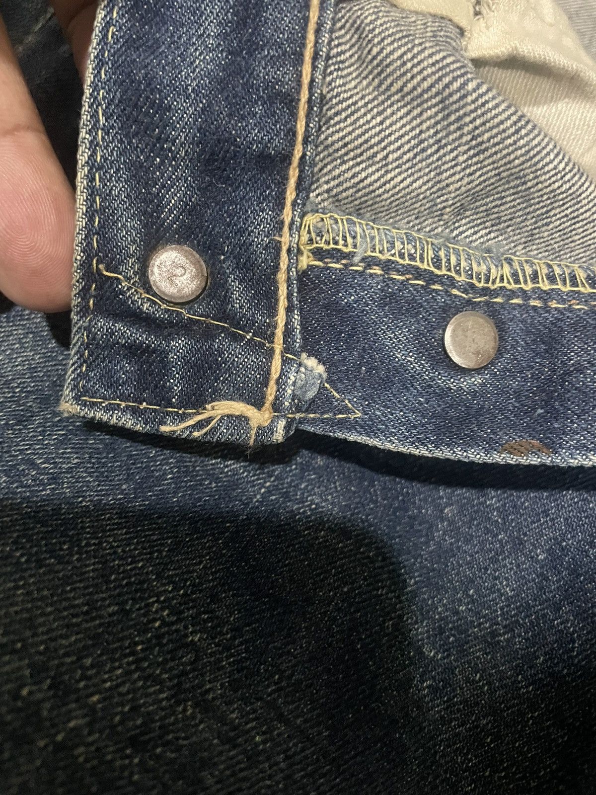 Jean Levi's 501 Big E Selvedge Vintage Détruit - Taille 32, Longueur 26", Fabriqué Aux USA
