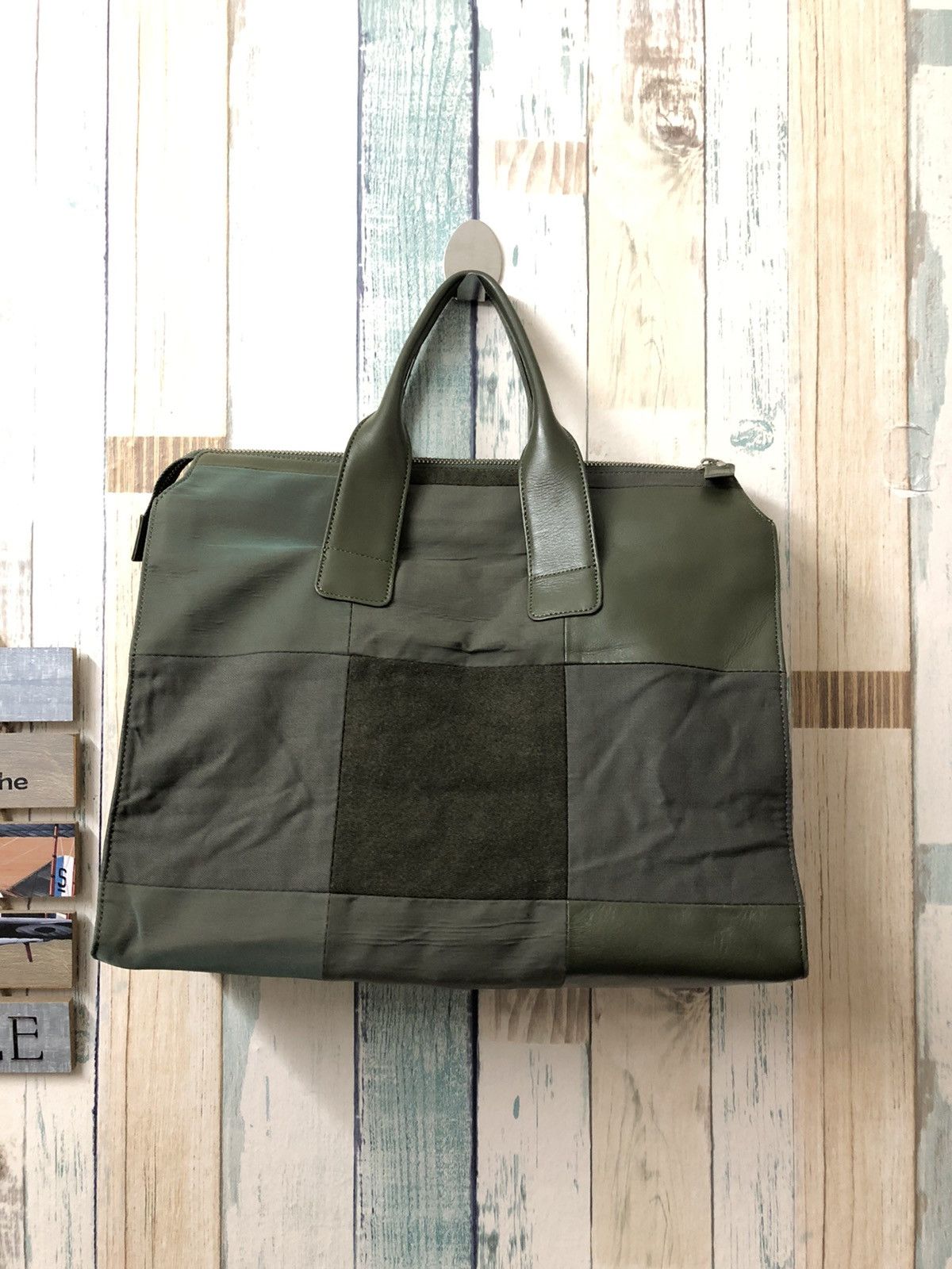 Yohji Yamamoto 🔥GRAIL🔥 90's Y'saccs Yohji Yamamoto patchwork leather bag Size ONE SIZE - 3 Thumbnail