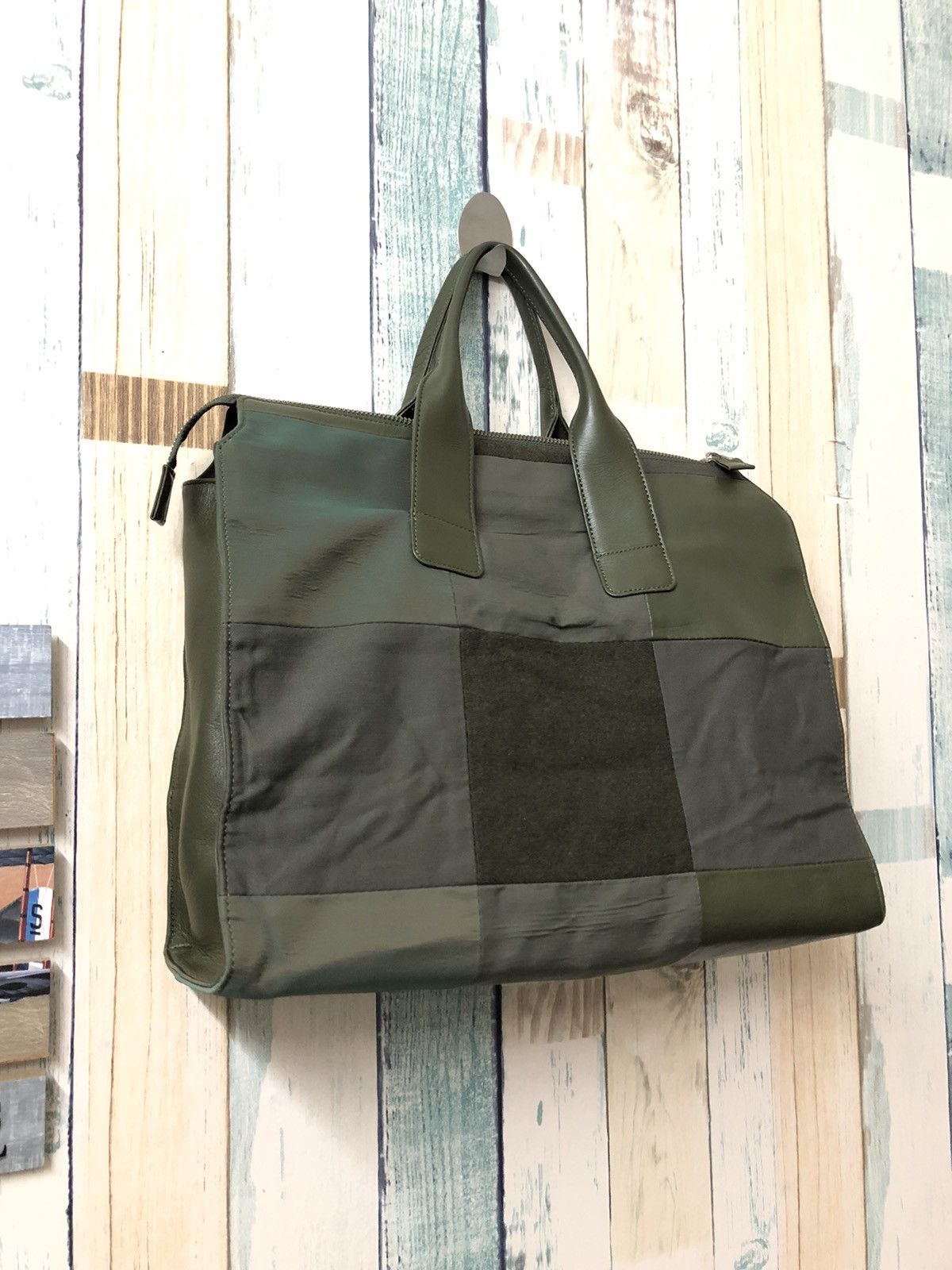 Yohji Yamamoto 🔥GRAIL🔥 90's Y'saccs Yohji Yamamoto patchwork leather bag Size ONE SIZE - 2 Thumbnail