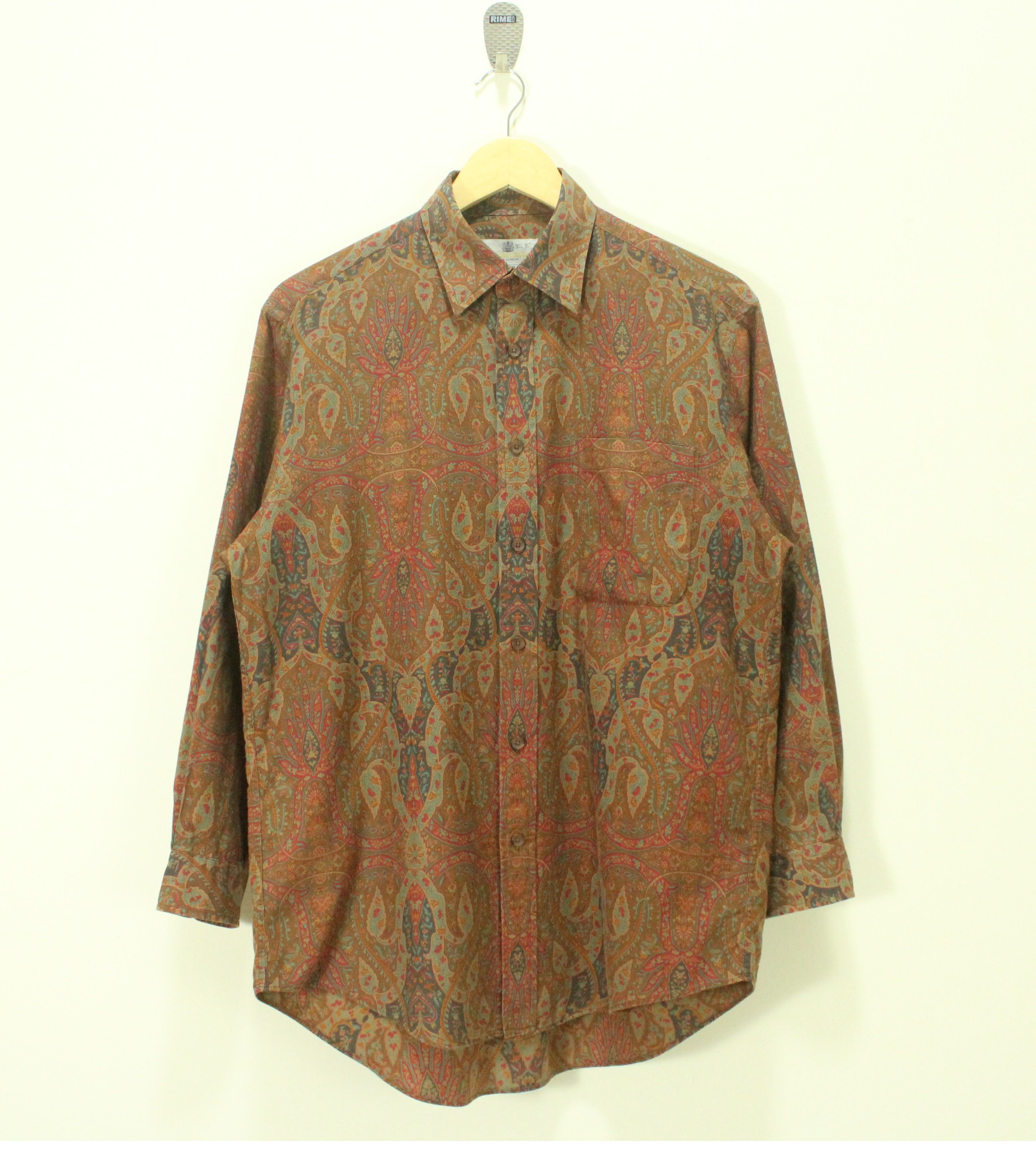 Aquascutum × Vintage AQUASCUTUM Shirt Paisley Button Down Art Shirt Vintage Size US M / EU 48-50 / 2 - 2 Thumbnail