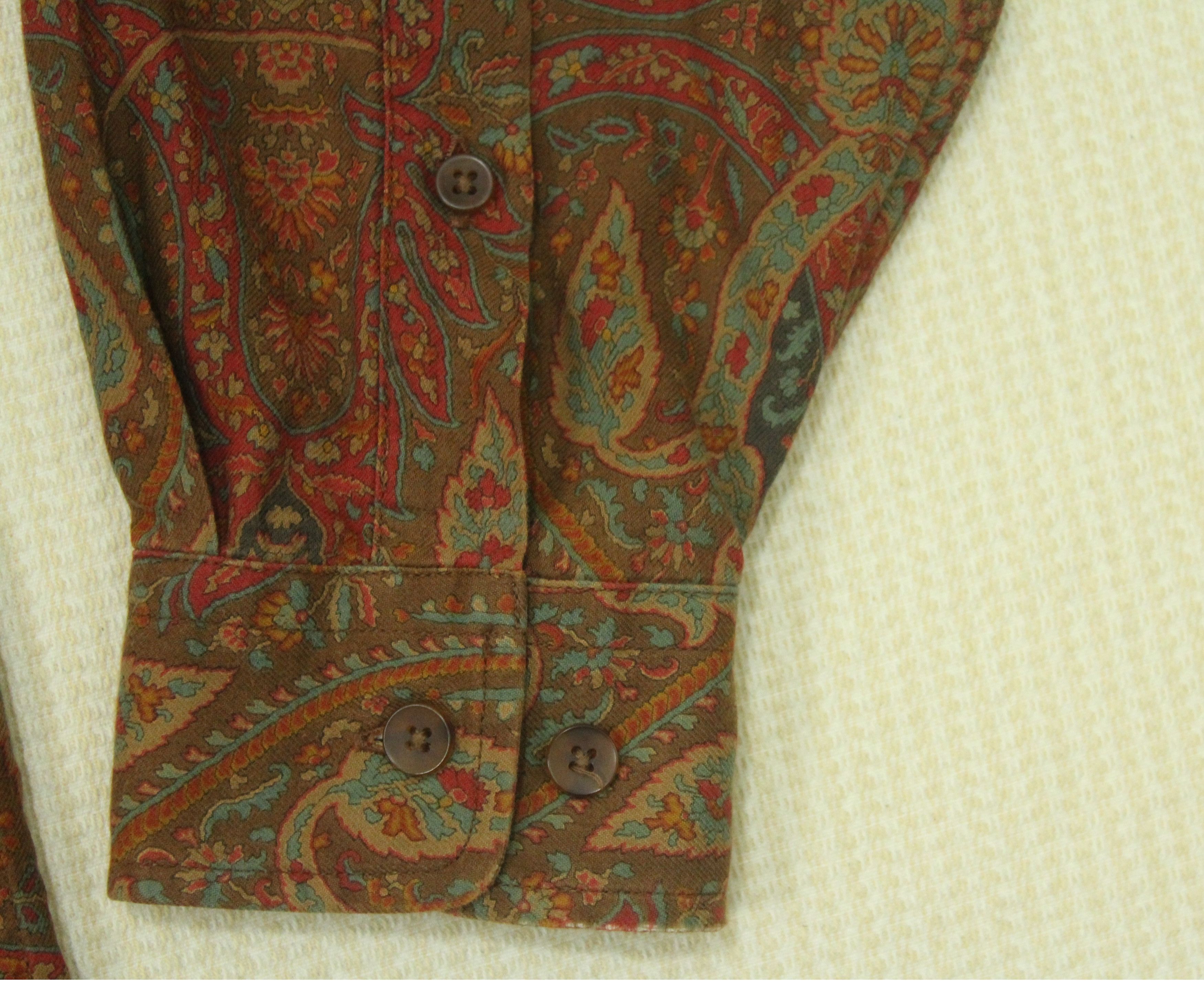 Aquascutum × Vintage AQUASCUTUM Shirt Paisley Button Down Art Shirt Vintage Size US M / EU 48-50 / 2 - 5 Thumbnail