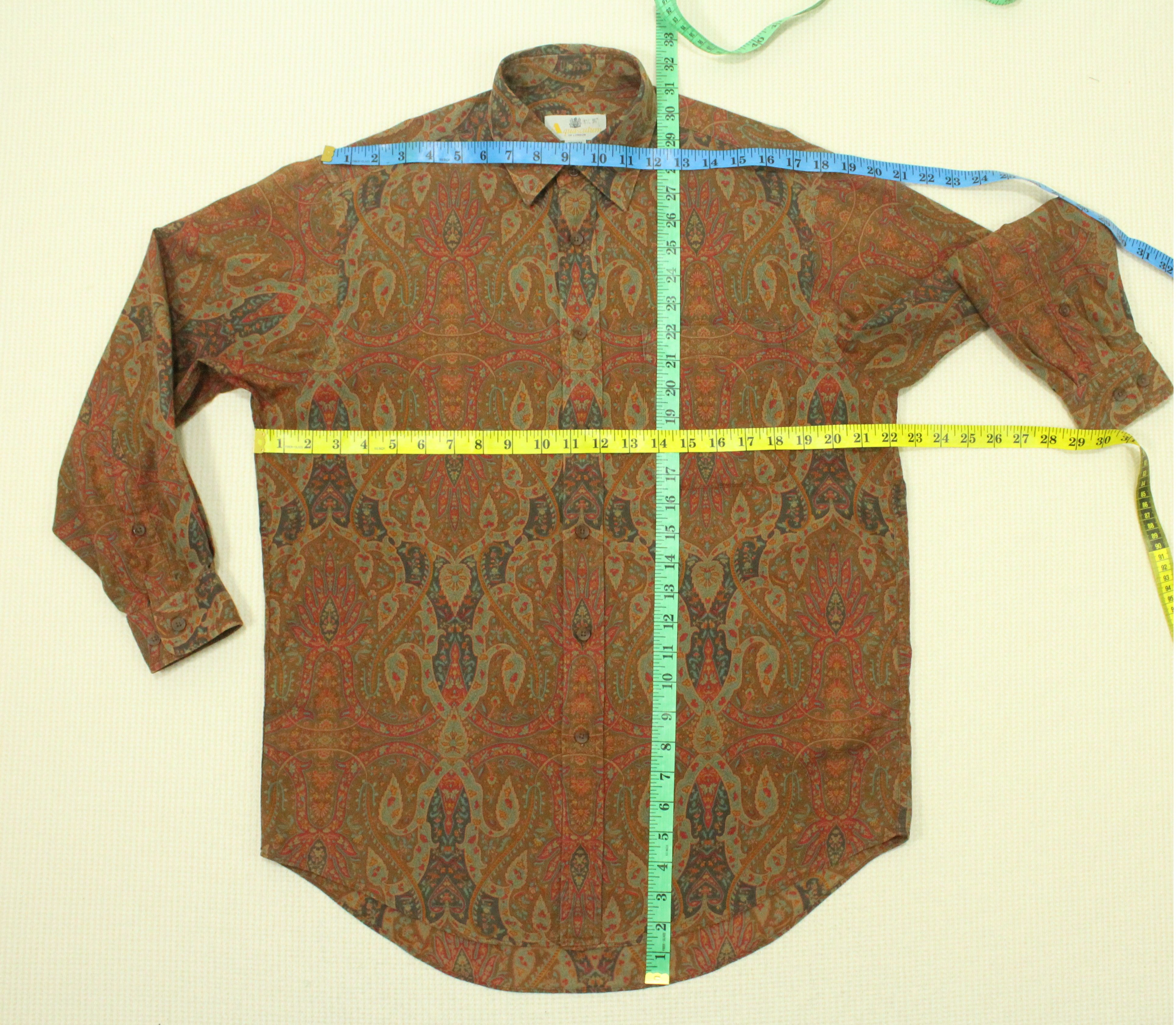 Aquascutum × Vintage AQUASCUTUM Shirt Paisley Button Down Art Shirt Vintage Size US M / EU 48-50 / 2 - 1 Thumbnail