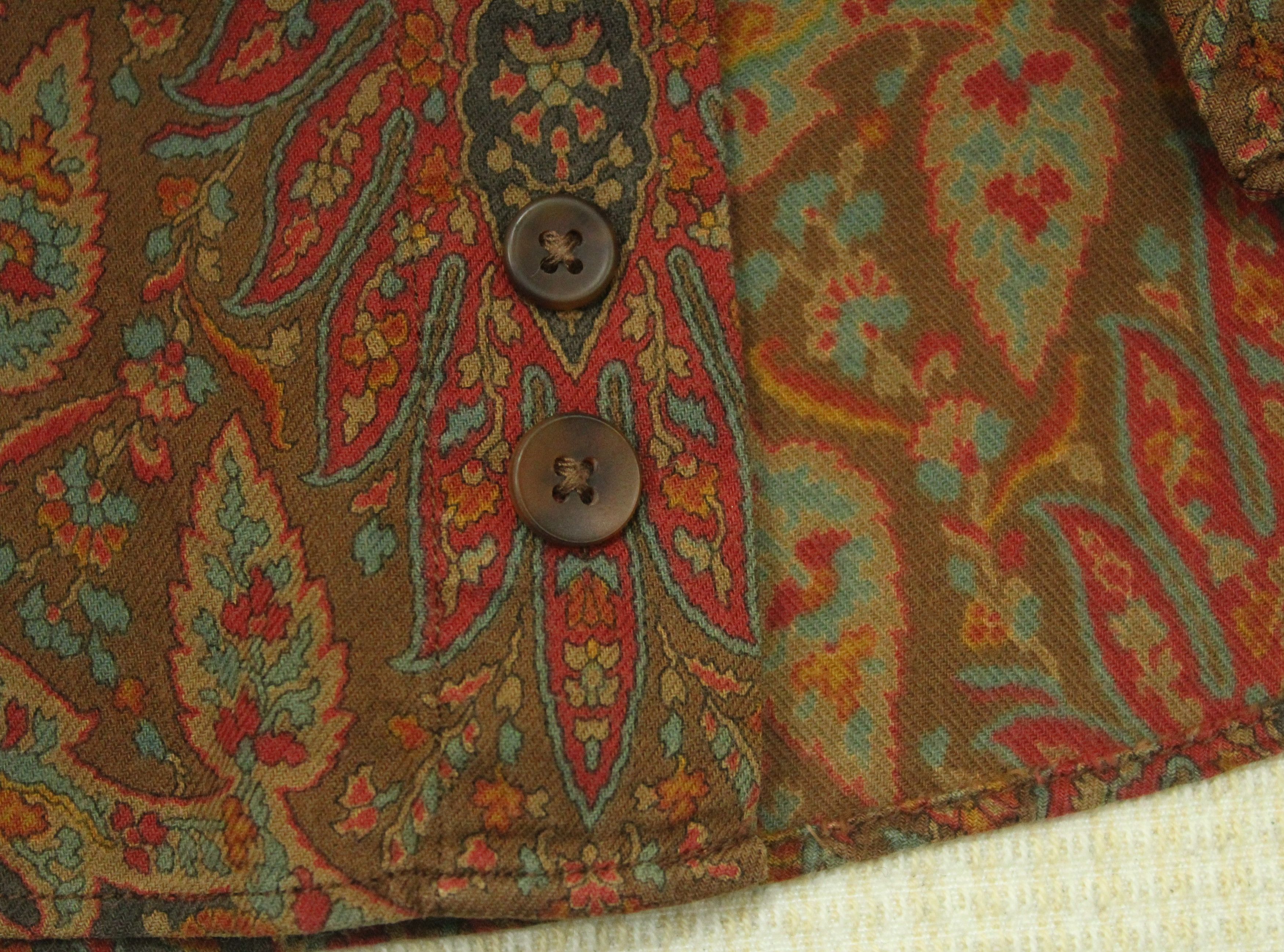 Aquascutum × Vintage AQUASCUTUM Shirt Paisley Button Down Art Shirt Vintage Size US M / EU 48-50 / 2 - 8 Thumbnail
