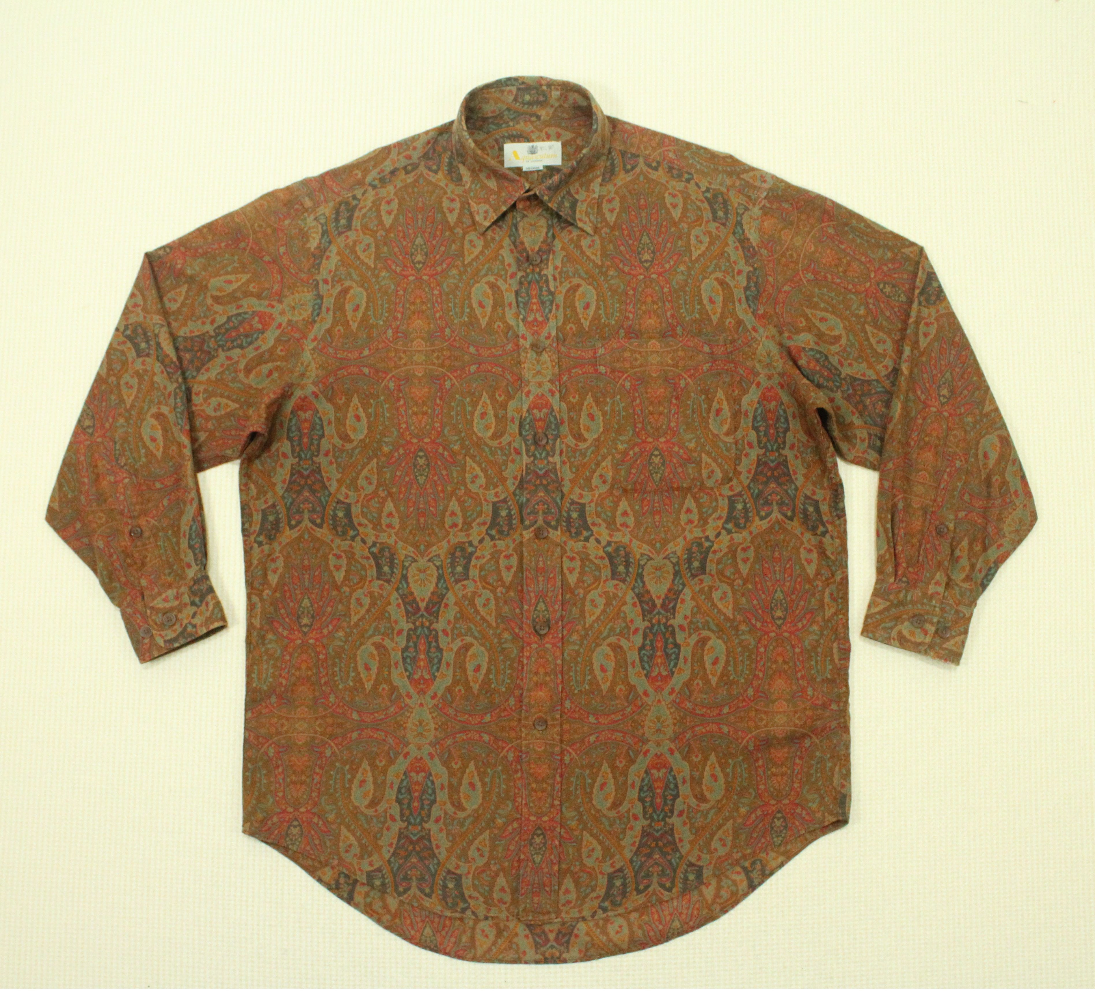 Aquascutum × Vintage AQUASCUTUM Shirt Paisley Button Down Art Shirt Vintage Size US M / EU 48-50 / 2 - 4 Thumbnail