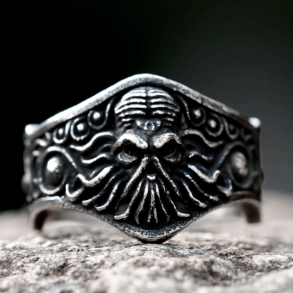 Jewelry 316L Creative Octopus Ring Size ONE SIZE - 3 Thumbnail