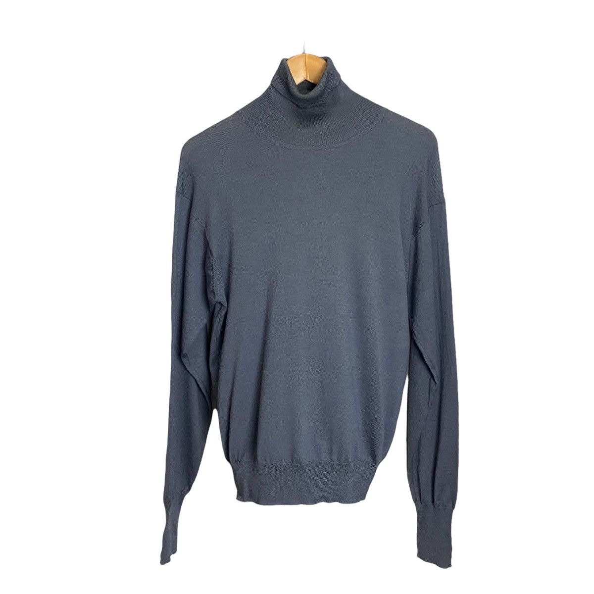 image of Issey Miyake Men Vintage 90's Knit Turtle Neck in Grey (Size Medium)