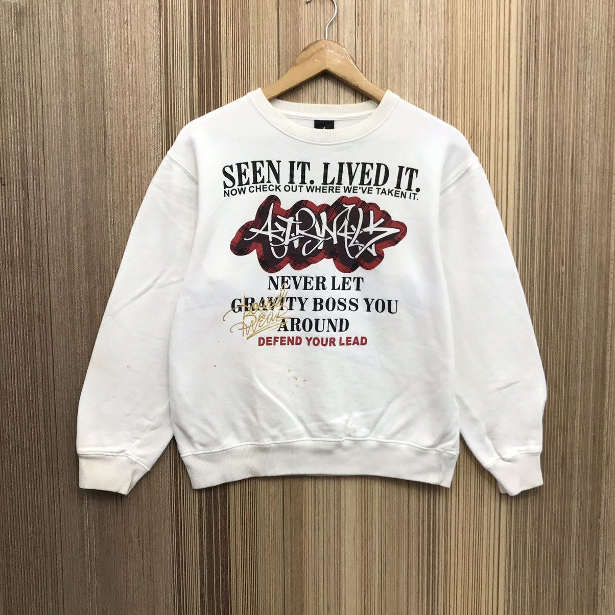 Airwalk × Japanese Brand × Vintage Vintage Airwalk Seen it Lived it Big Logo Sweatshirt Size US S / EU 44-46 / 1 - 1 Thumbnail