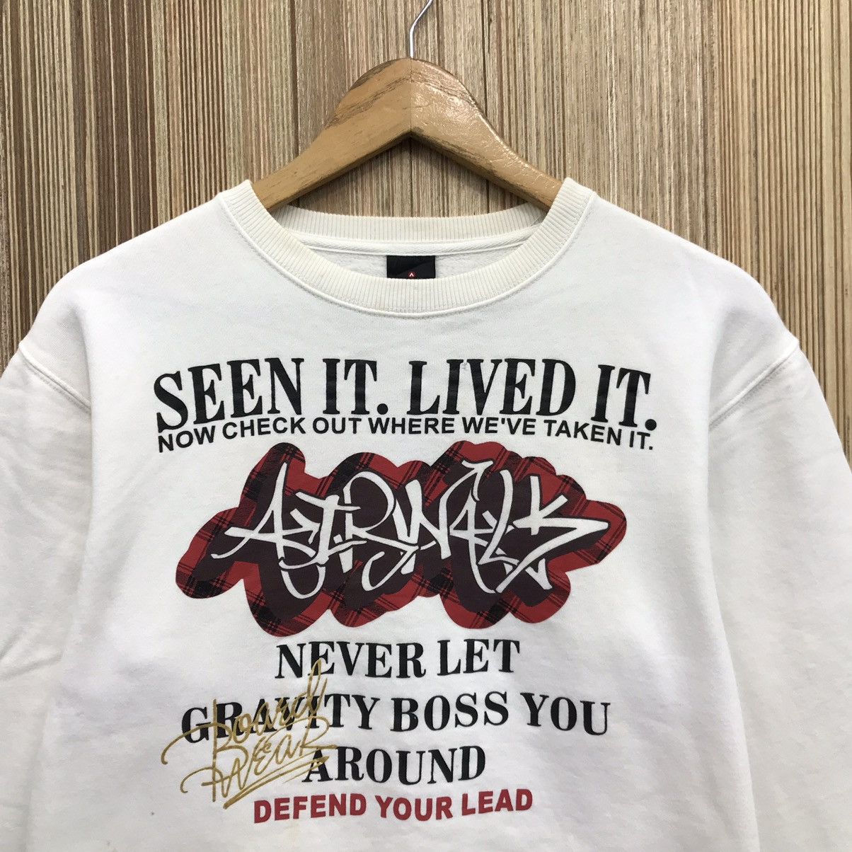 Airwalk × Japanese Brand × Vintage Vintage Airwalk Seen it Lived it Big Logo Sweatshirt Size US S / EU 44-46 / 1 - 3 Thumbnail