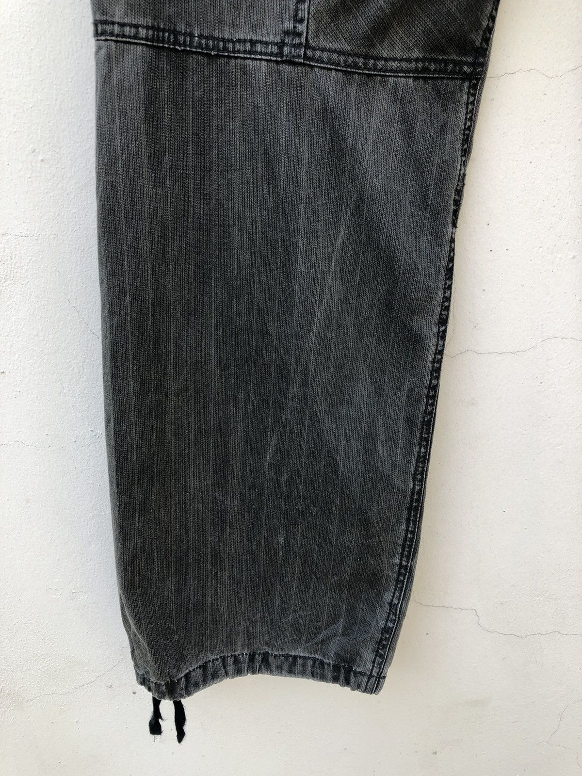 PPFM PPFM Faded Black Striped Parachute Cargo Trouser Pant Size US 32 / EU 48 - 10 Thumbnail