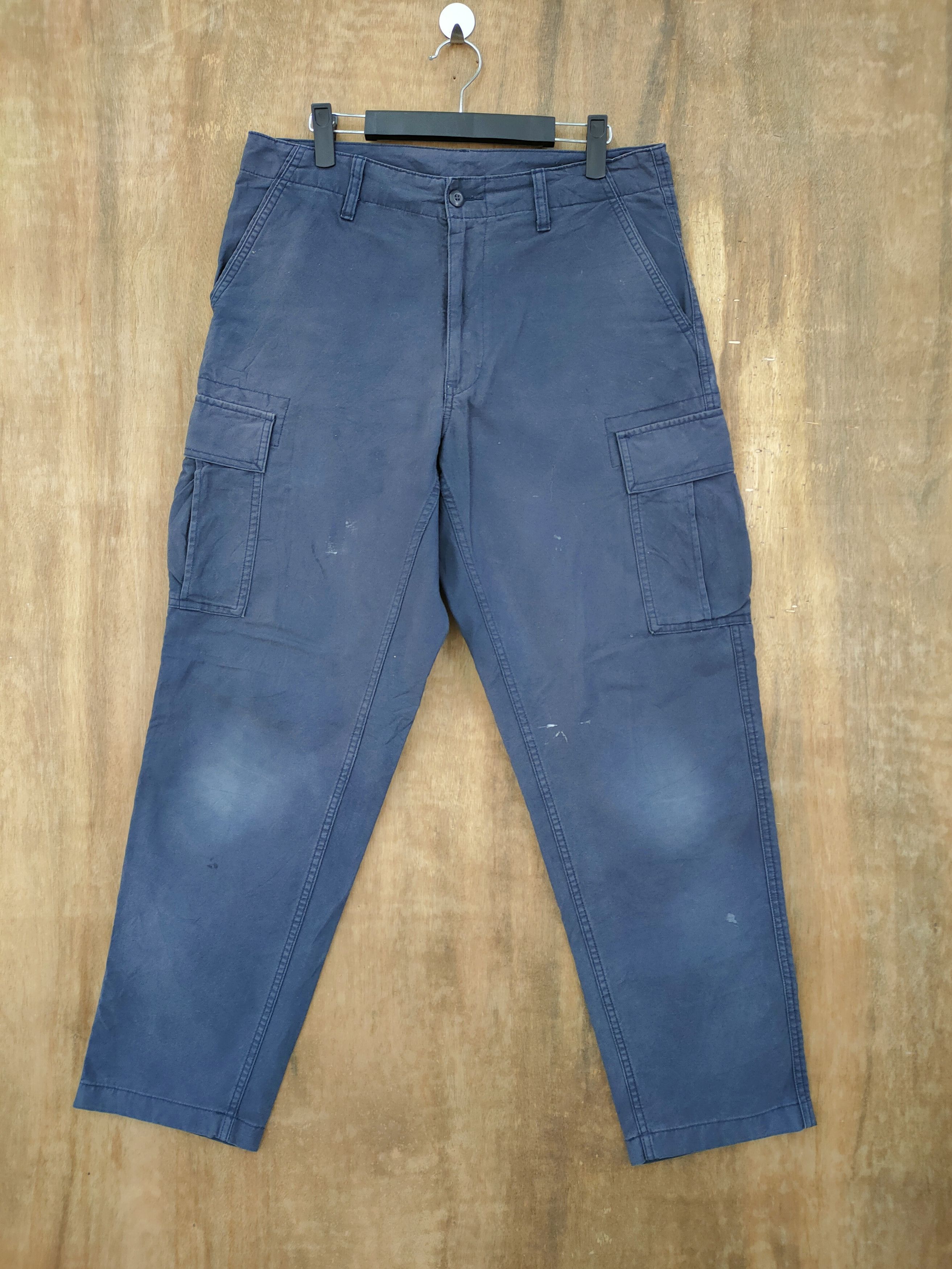 Japanese Brand JAPANESE BRAND FADED BAGGY CARGO PANTS Size US 32 / EU 48 - 1 Thumbnail