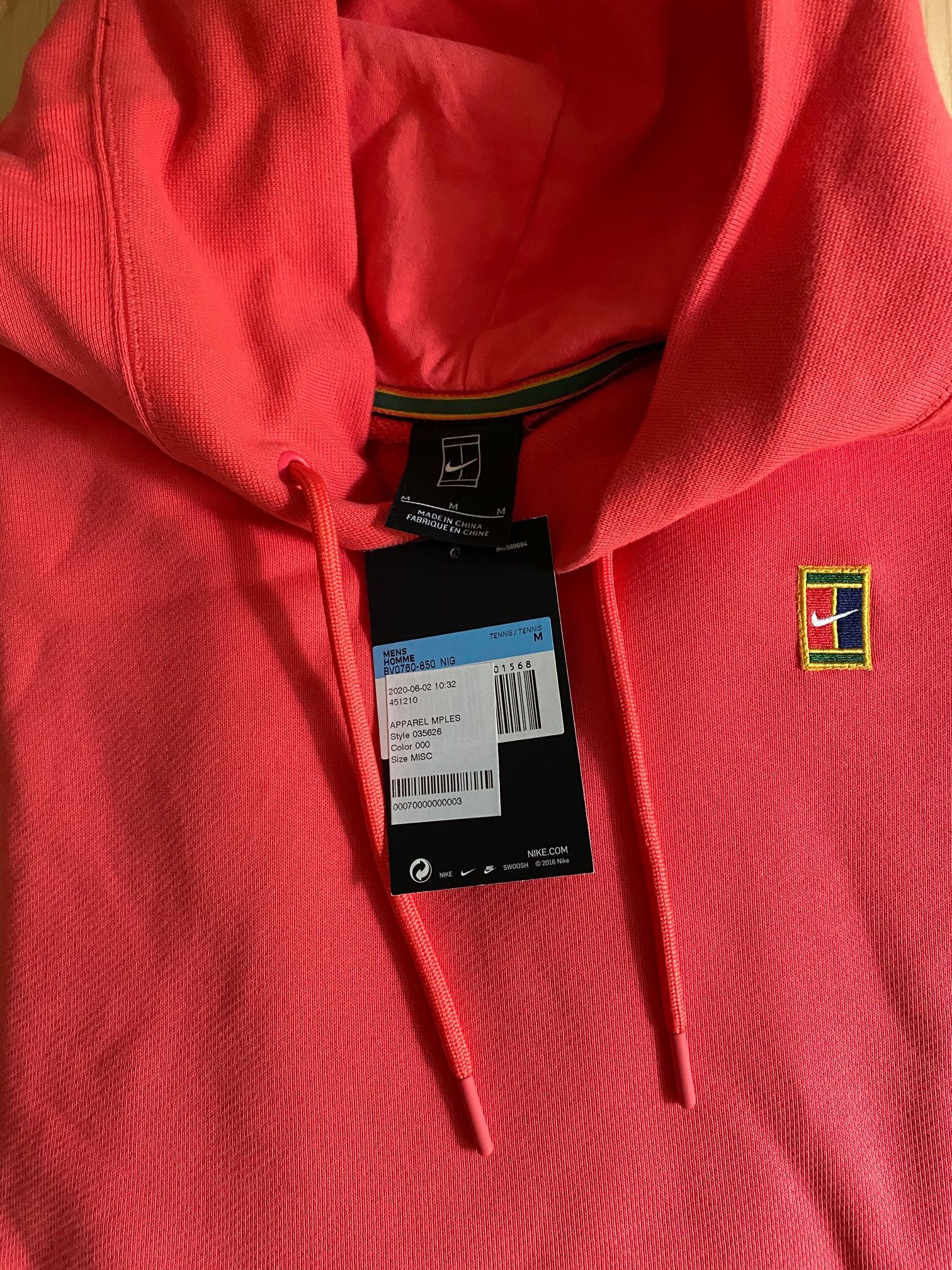 Nike NIKE COURT Heritage Fleece Hoodie Size US M / EU 48-50 / 2 - 3 Thumbnail