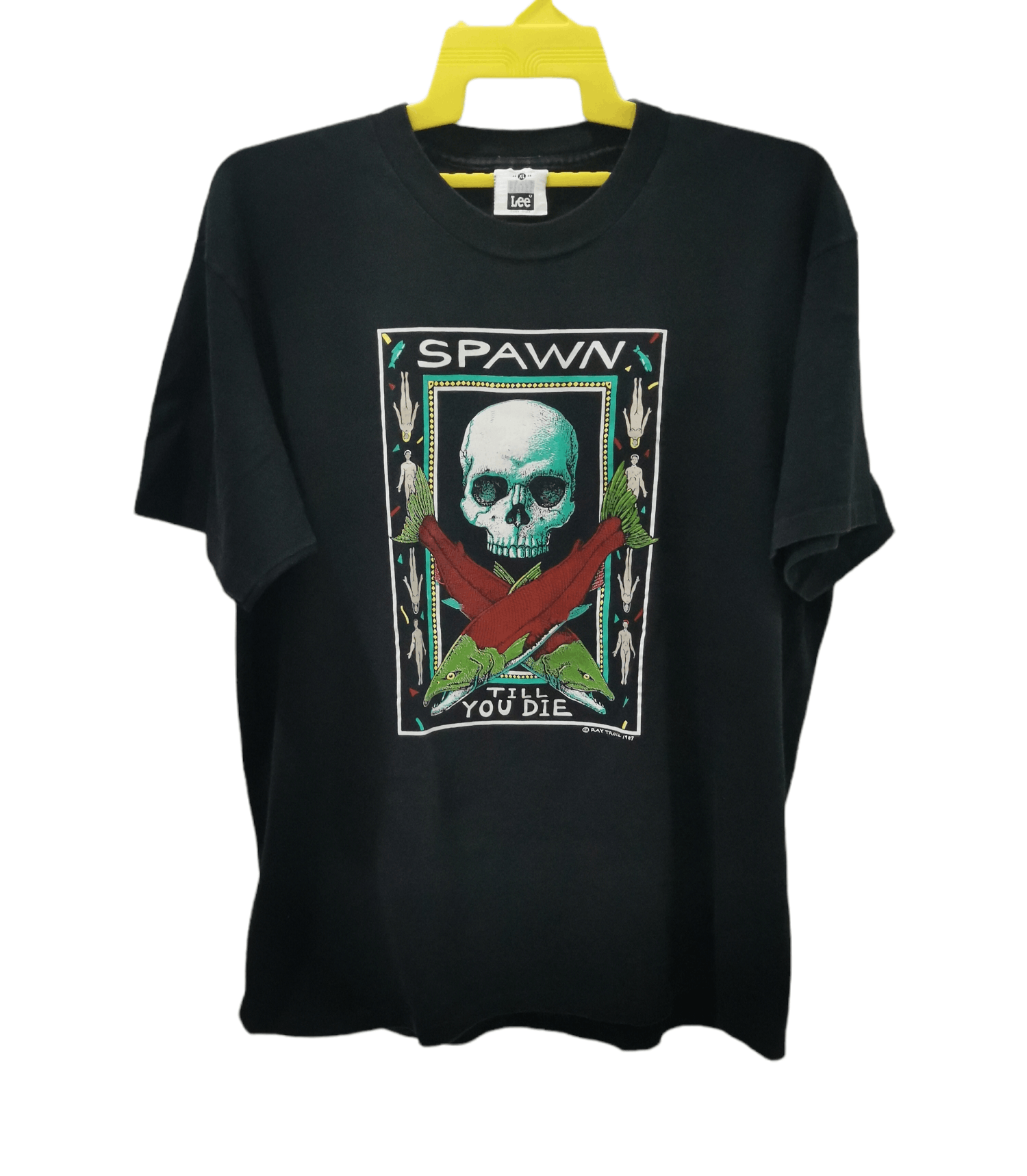 Expert Horror Vintage Spawn Movie 1987 Till You Die Tee Skull Horror Size US XL / EU 56 / 4 - 2 Thumbnail