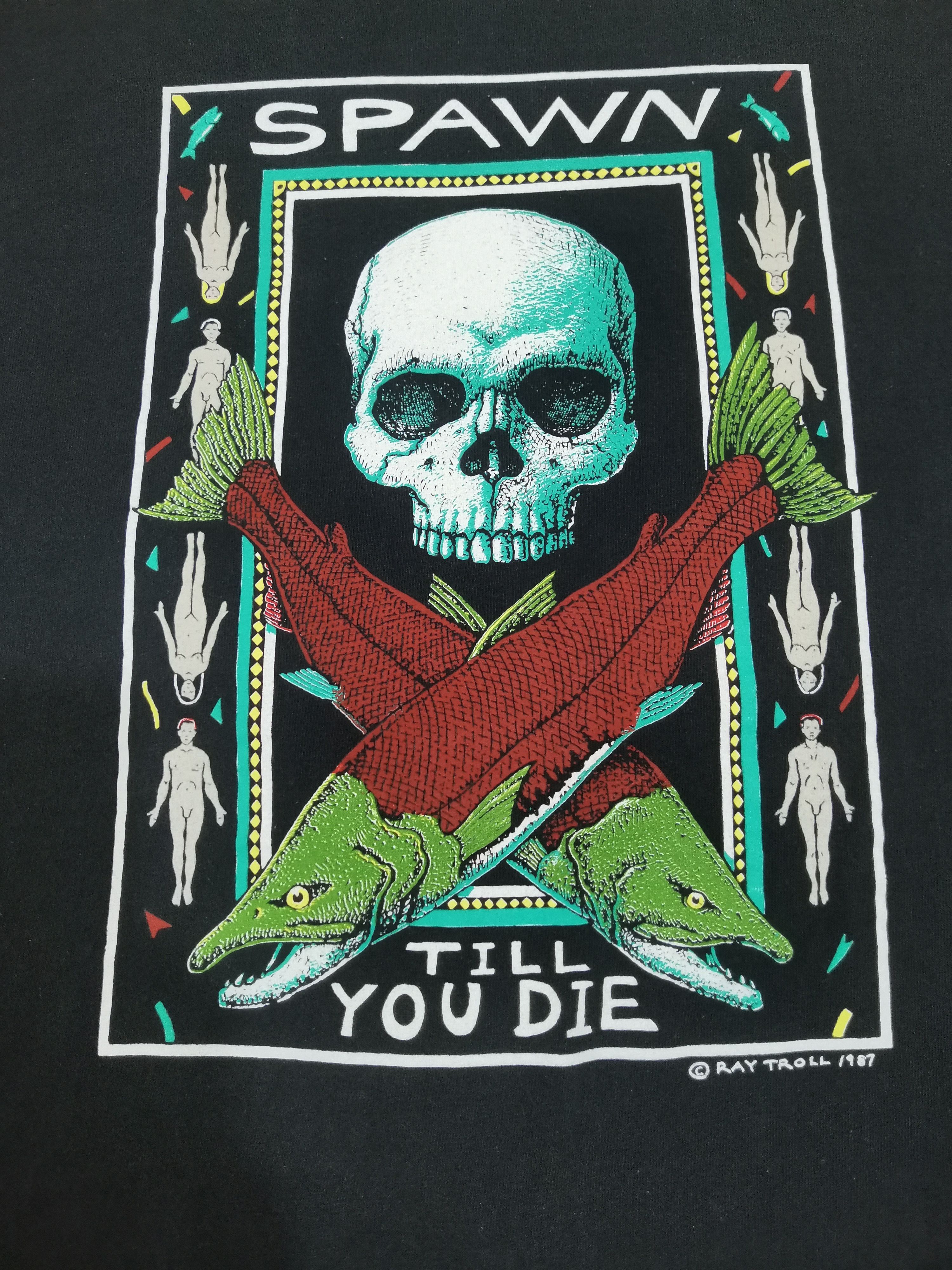 Expert Horror Vintage Spawn Movie 1987 Till You Die Tee Skull Horror Size US XL / EU 56 / 4 - 1 Thumbnail