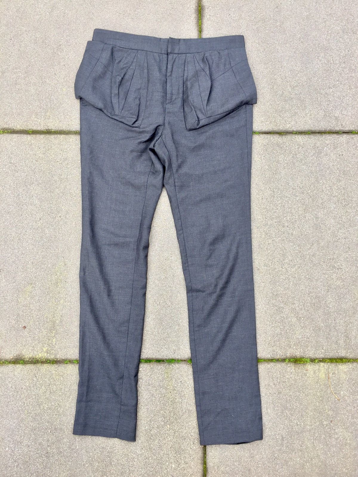Raf Simons Geometric 3D Pocket Wool Pants AW 08-09 holster