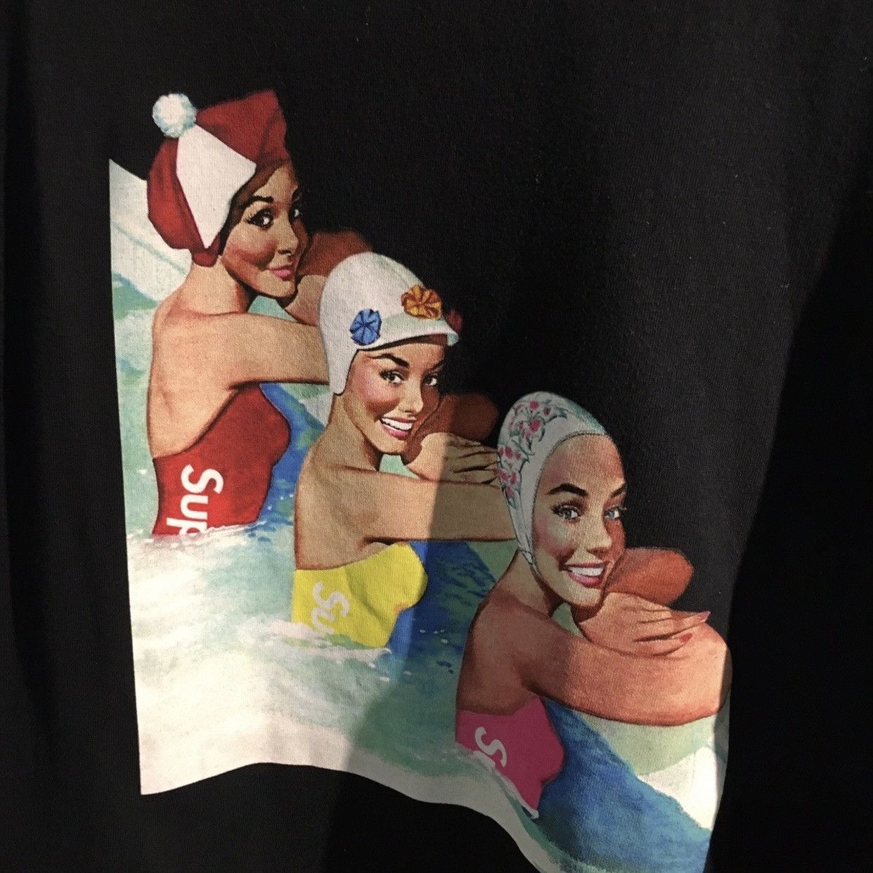 Supreme Swimmer T-Shirt Black Short Sleeve T Shirts