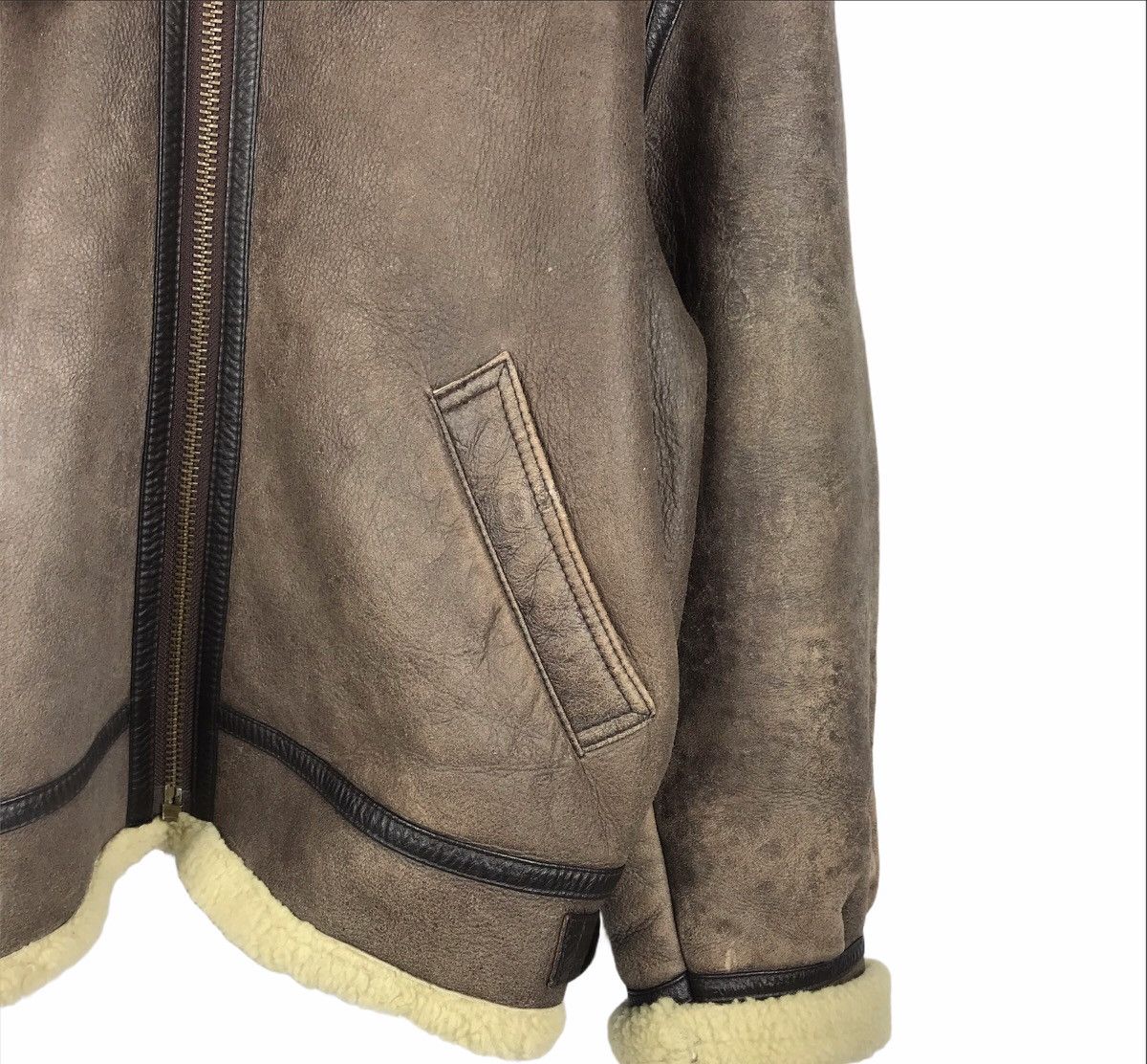 Other Genuine Leather Serge Hervet Bomber B3 Sheepskin Coat Size US L / EU 52-54 / 3 - 6 Thumbnail