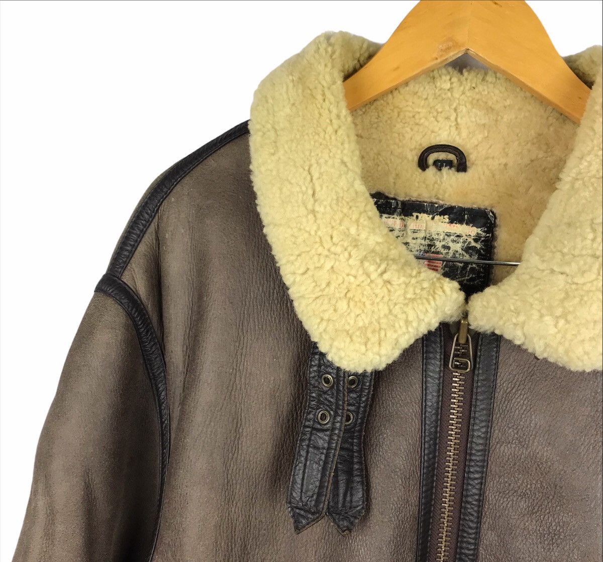 Other Genuine Leather Serge Hervet Bomber B3 Sheepskin Coat Size US L / EU 52-54 / 3 - 3 Thumbnail
