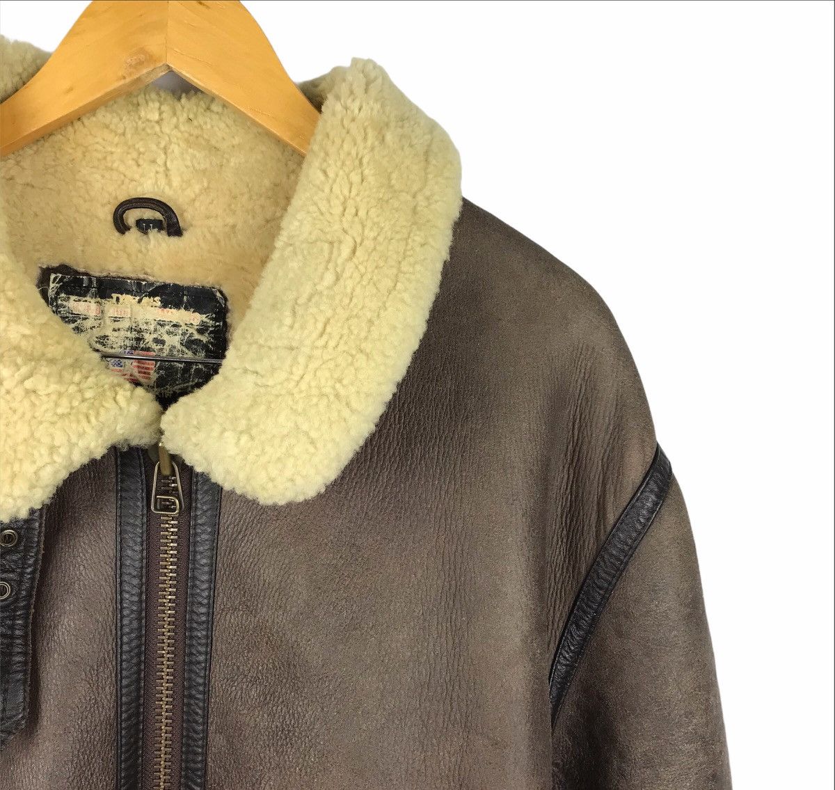 Other Genuine Leather Serge Hervet Bomber B3 Sheepskin Coat Size US L / EU 52-54 / 3 - 4 Thumbnail