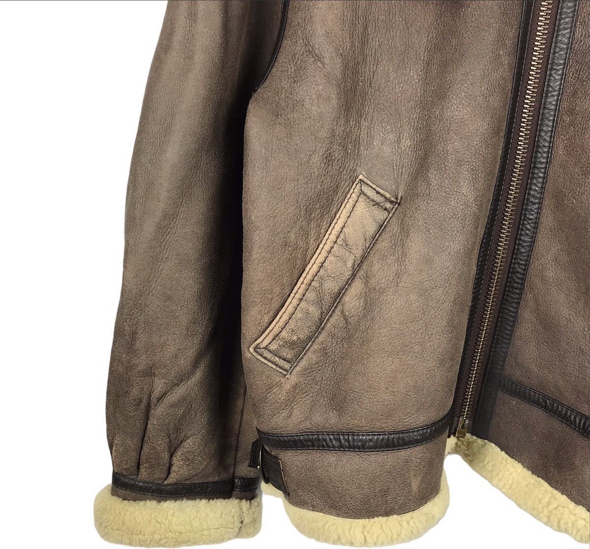 Other Genuine Leather Serge Hervet Bomber B3 Sheepskin Coat Size US L / EU 52-54 / 3 - 5 Thumbnail