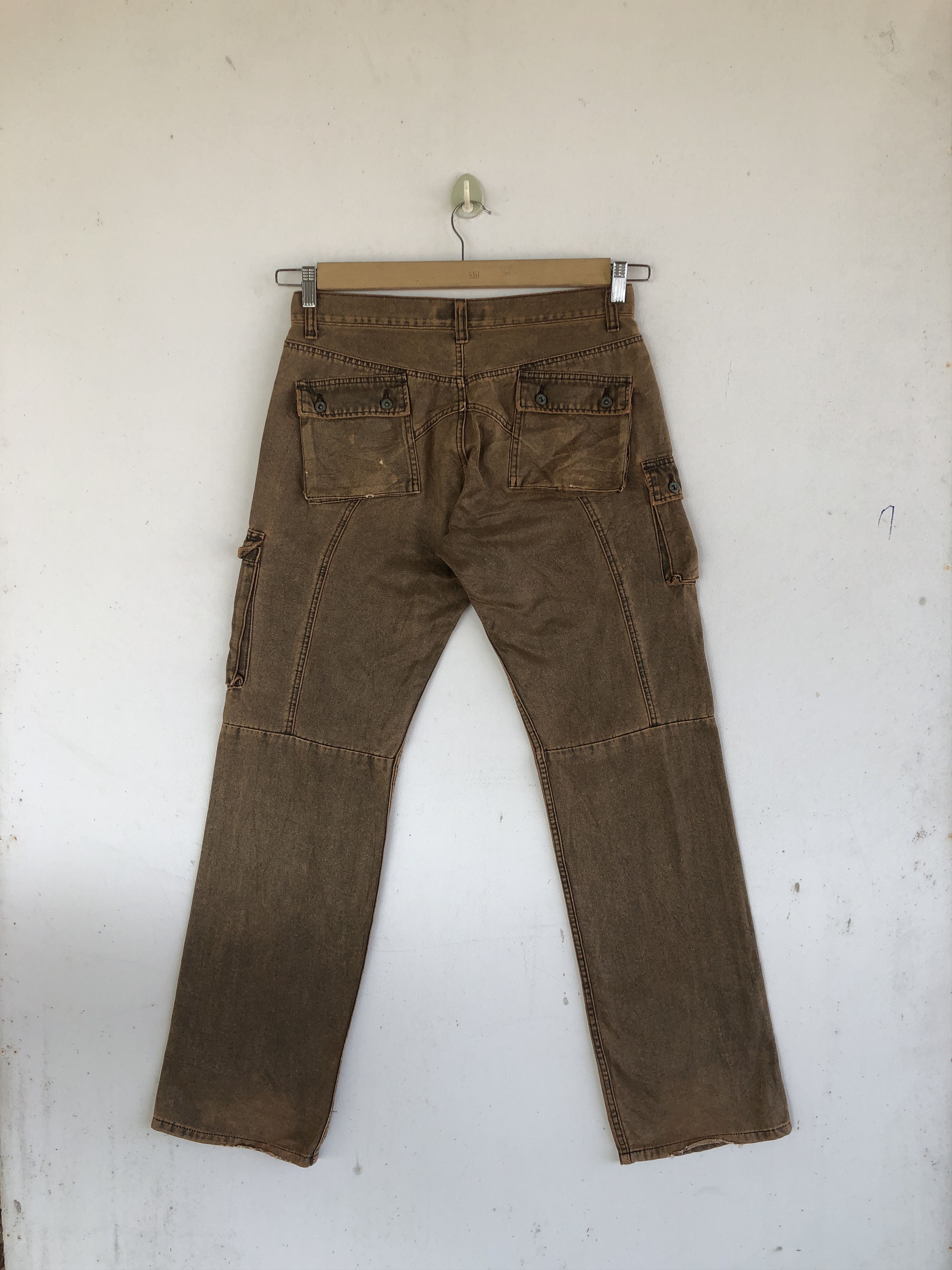 Japanese Brand × Vintage Vintage Japanese Cargo Pants Multi Pocket Bondage Trousers Size US 30 / EU 46 - 2 Thumbnail