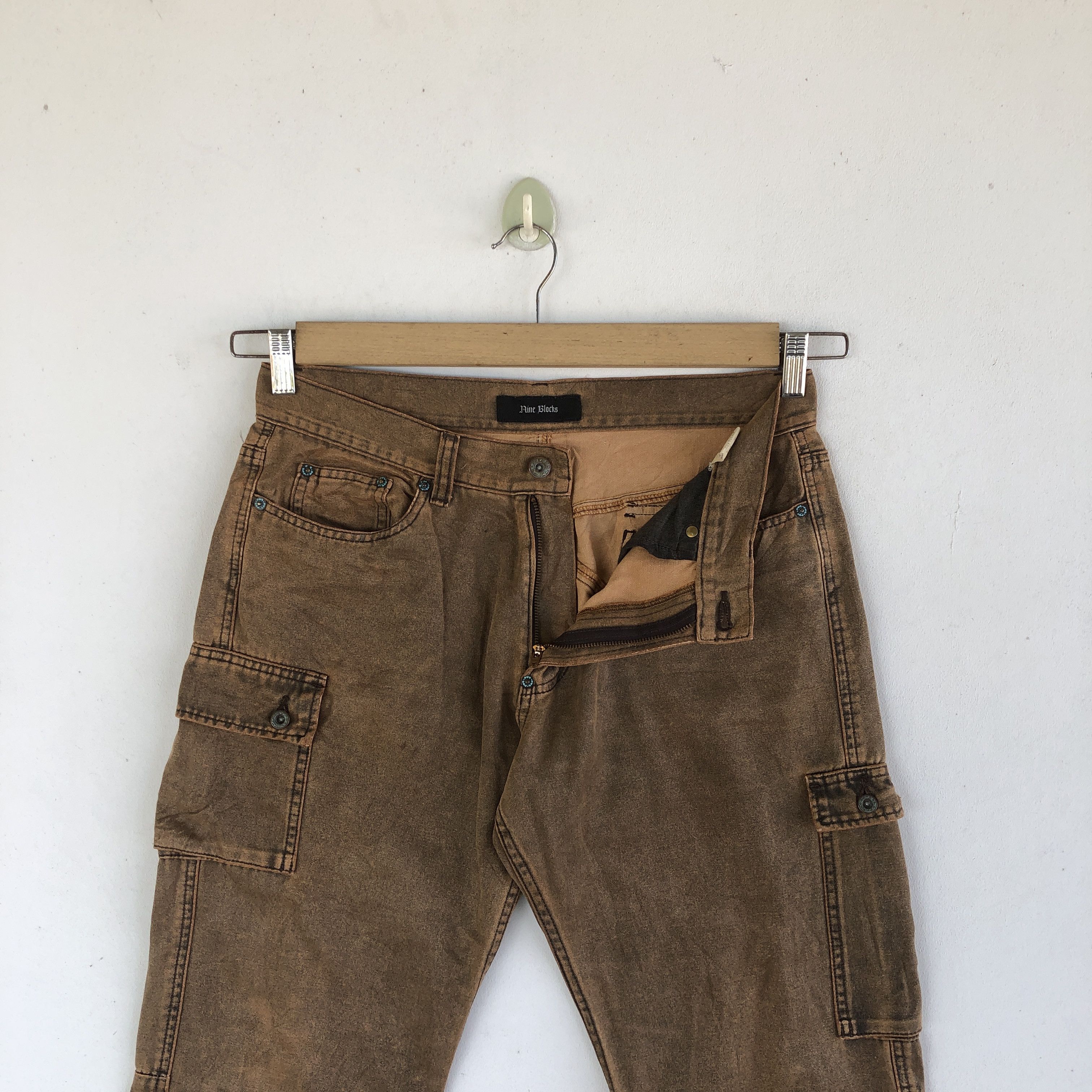Japanese Brand × Vintage Vintage Japanese Cargo Pants Multi Pocket Bondage Trousers Size US 30 / EU 46 - 8 Thumbnail