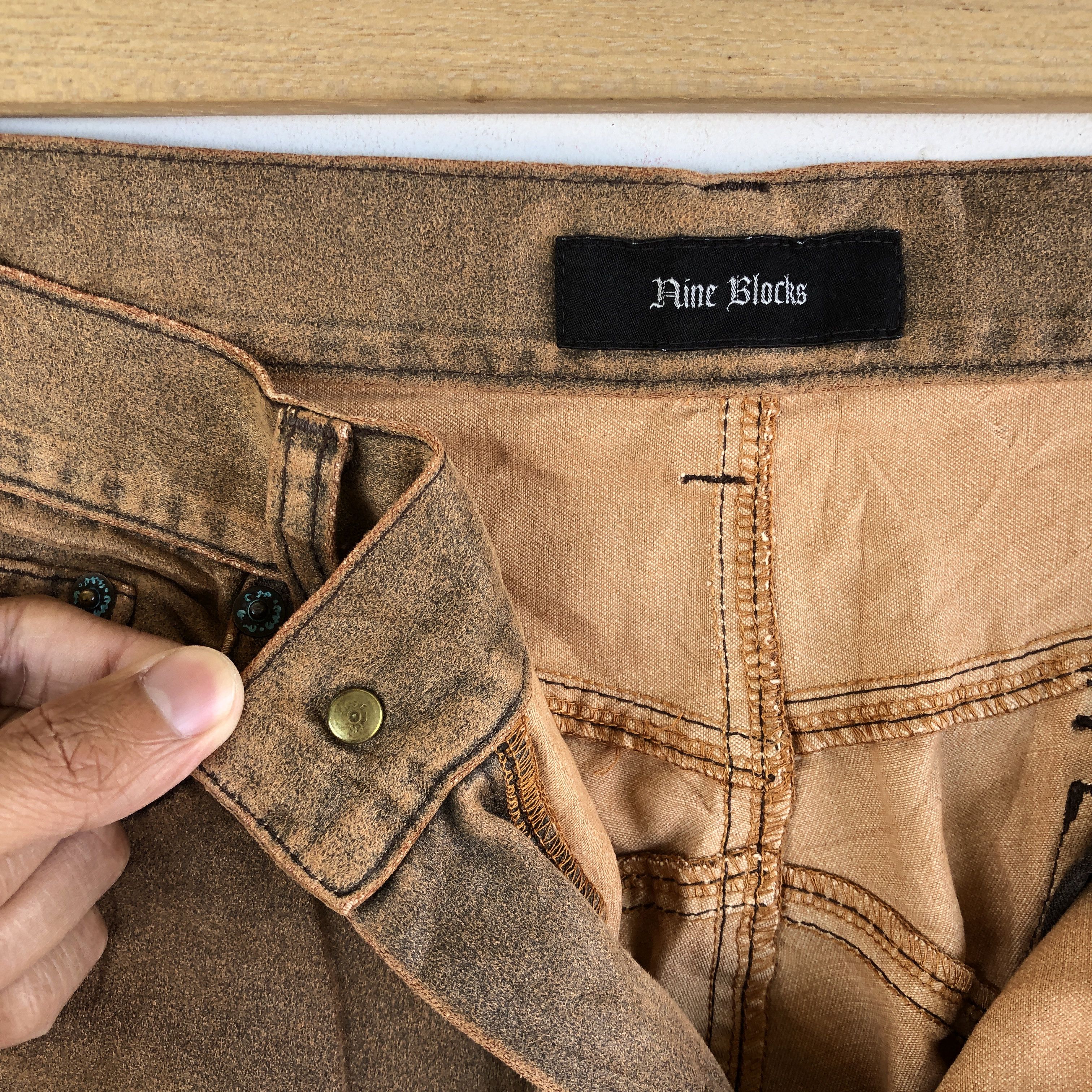 Japanese Brand × Vintage Vintage Japanese Cargo Pants Multi Pocket Bondage Trousers Size US 30 / EU 46 - 9 Thumbnail