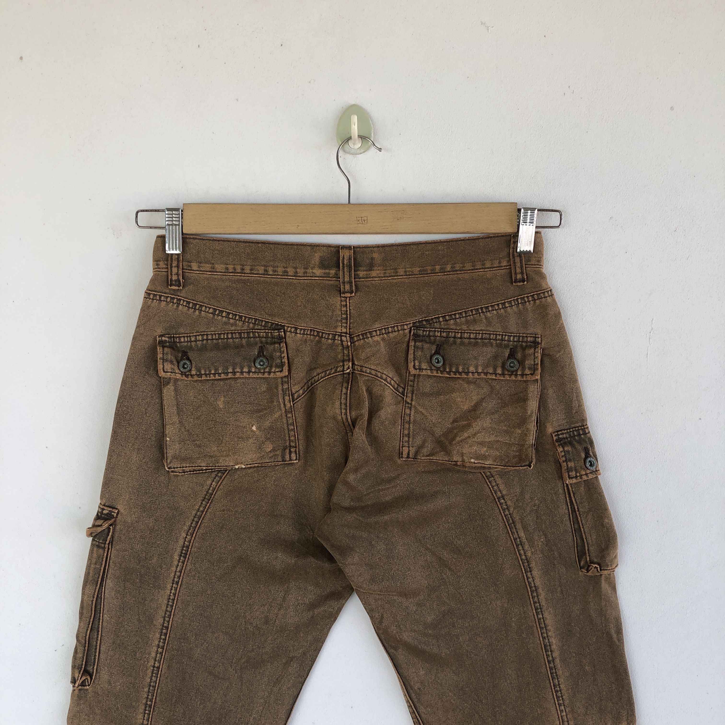 Japanese Brand × Vintage Vintage Japanese Cargo Pants Multi Pocket Bondage Trousers Size US 30 / EU 46 - 4 Thumbnail