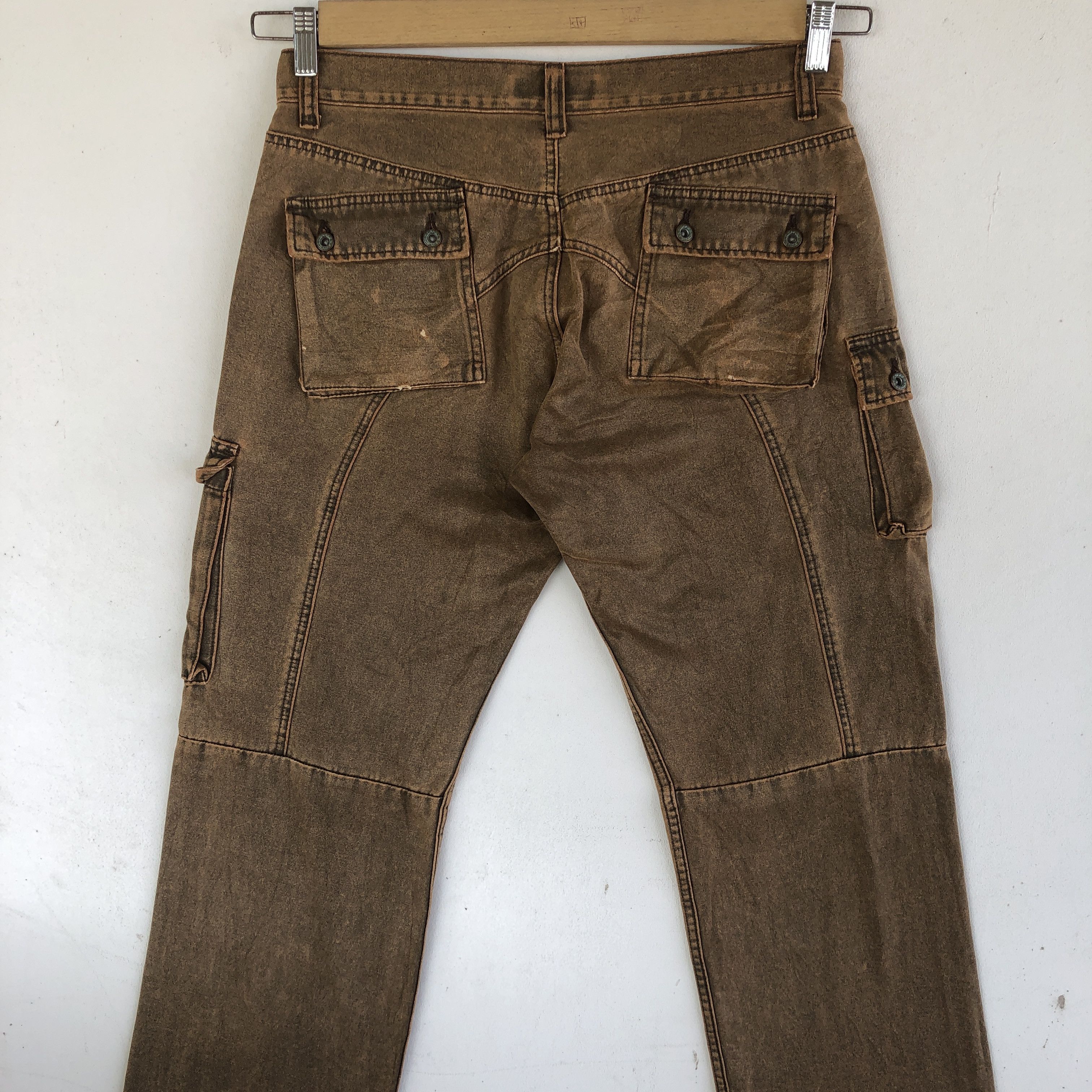 Japanese Brand × Vintage Vintage Japanese Cargo Pants Multi Pocket Bondage Trousers Size US 30 / EU 46 - 6 Thumbnail