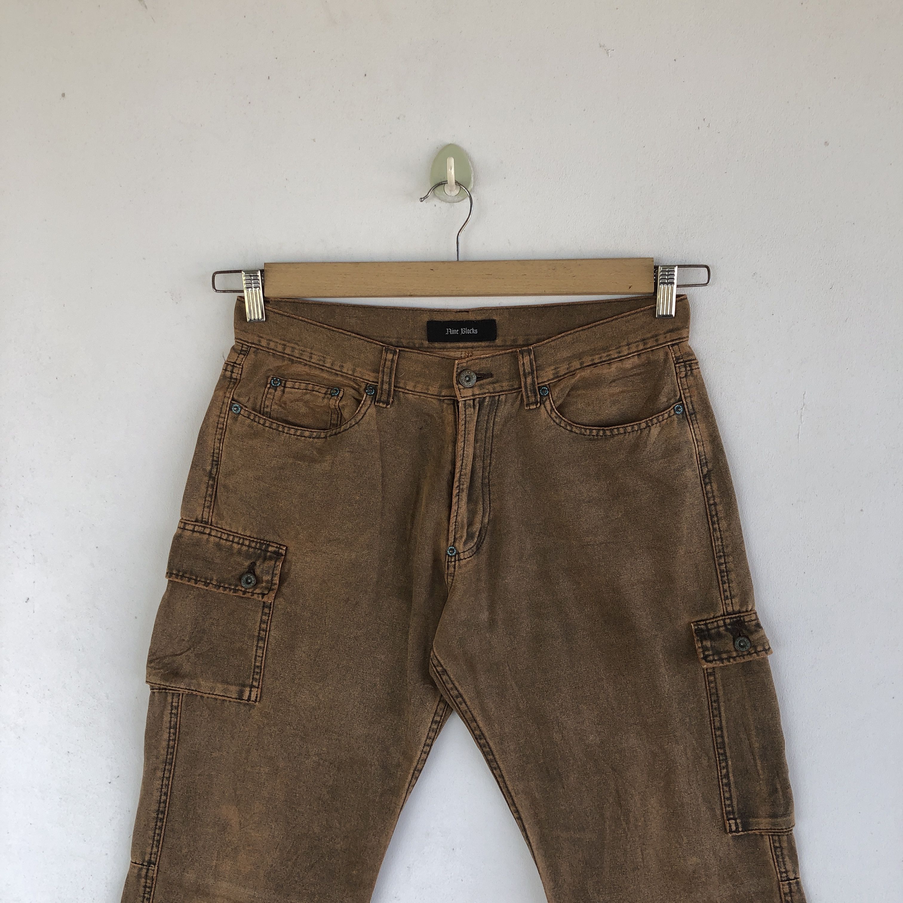 Japanese Brand × Vintage Vintage Japanese Cargo Pants Multi Pocket Bondage Trousers Size US 30 / EU 46 - 3 Thumbnail