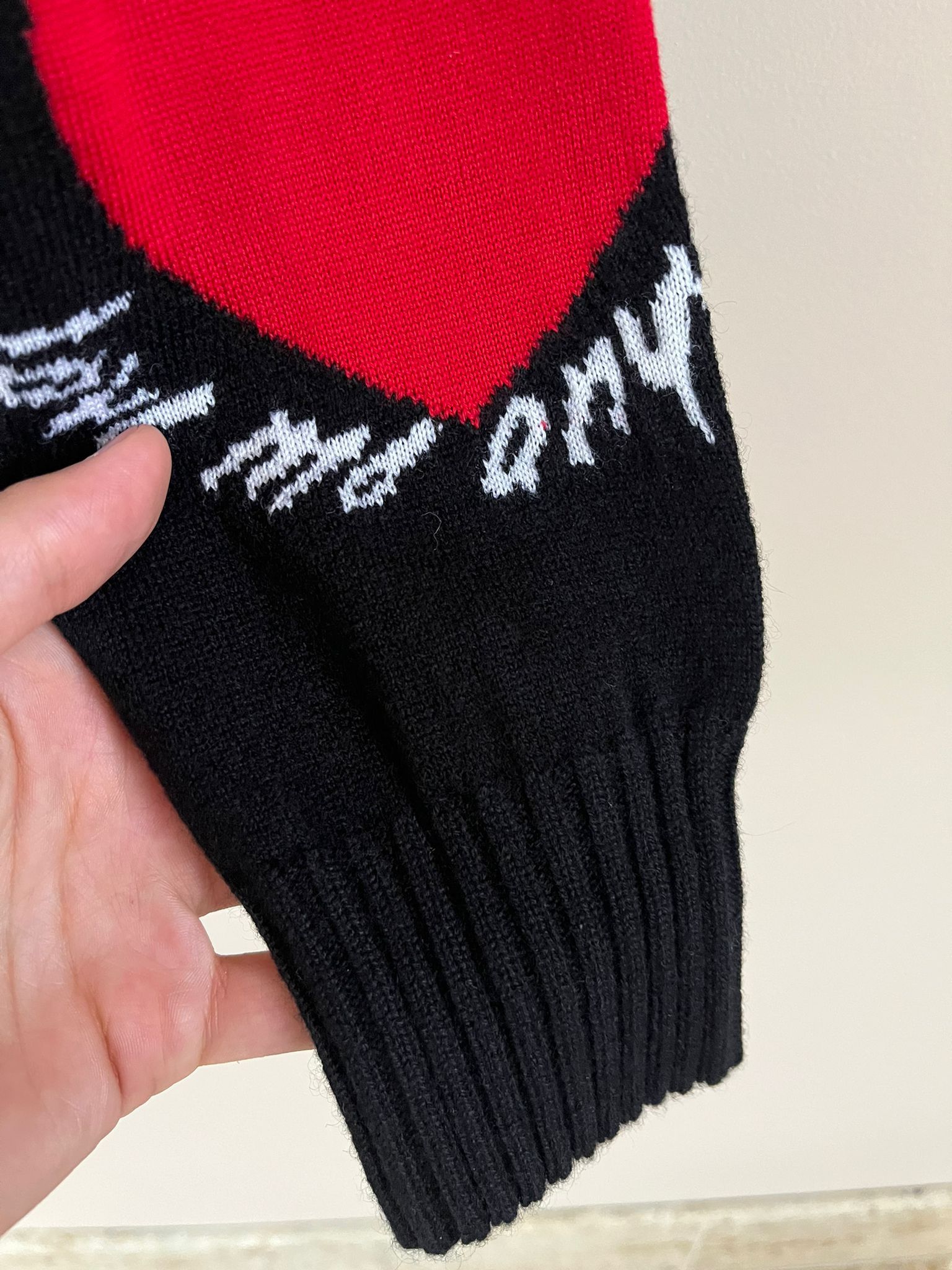 Amiri Hearts Intarsia Cardigan in Black Size US XXL / EU 58 / 5 - 11 Thumbnail