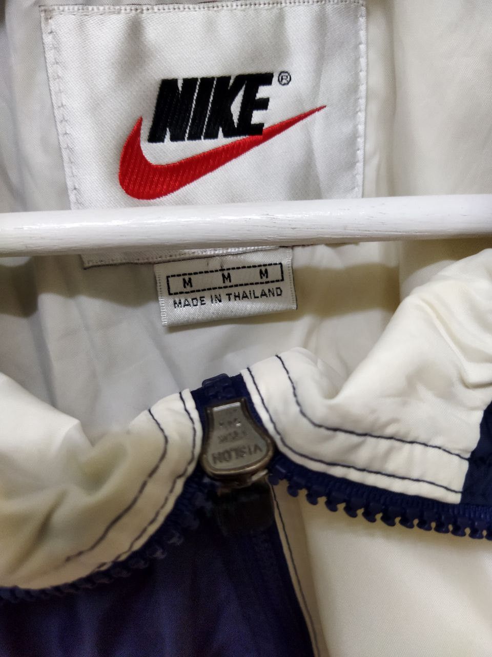 Nike Vintage 90s NIKE Big Swoosh 2 Tone Jacket Size US M / EU 48-50 / 2 - 4 Thumbnail
