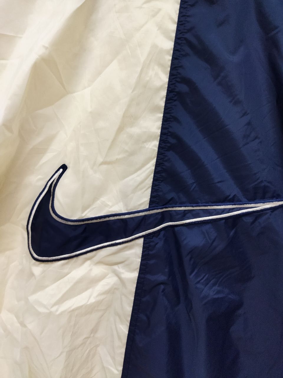 Nike Vintage 90s NIKE Big Swoosh 2 Tone Jacket Size US M / EU 48-50 / 2 - 3 Thumbnail