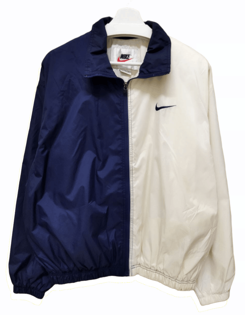 Nike Vintage 90s NIKE Big Swoosh 2 Tone Jacket Size US M / EU 48-50 / 2 - 2 Thumbnail