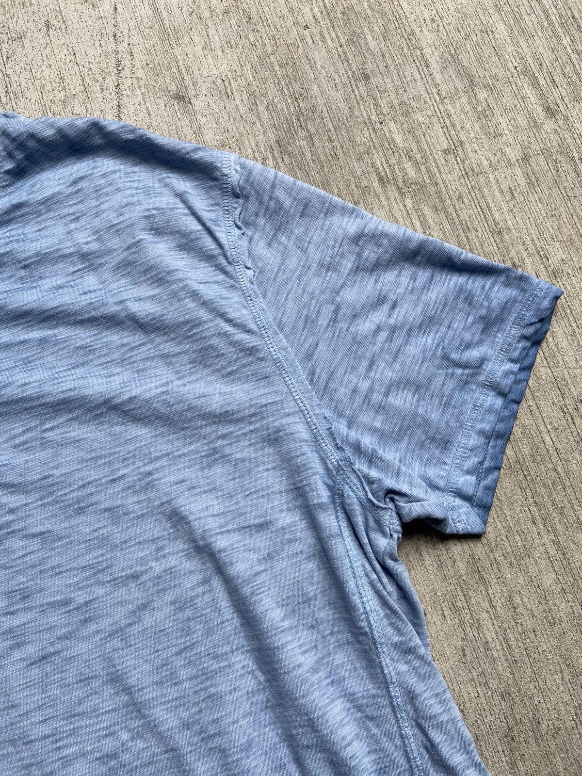 Silver Jeans Co. Button Front Blue Henley Shirt Washed Faded T-Shirt Blue Size US XL / EU 56 / 4 - 4 Thumbnail