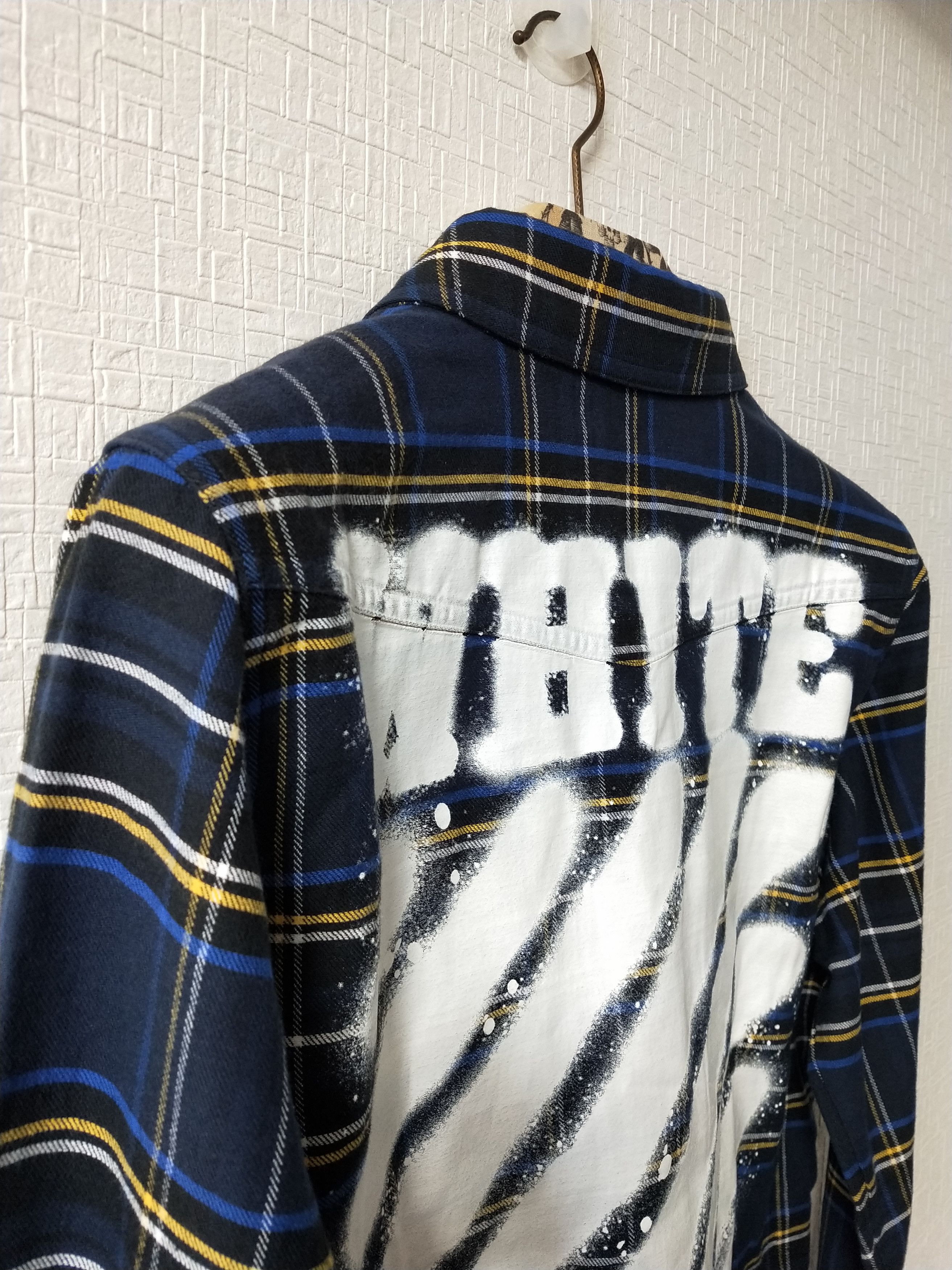 Off-White Diagonal Spray Check Shirt Size US S / EU 44-46 / 1 - 4 Thumbnail